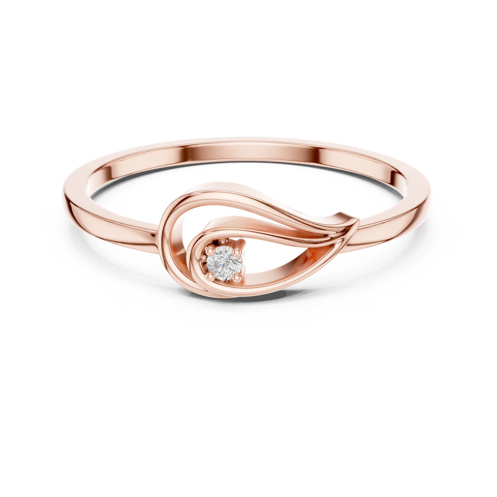 .02 Ct. Diamond Swirl Accent Ring (DR-6177) 6