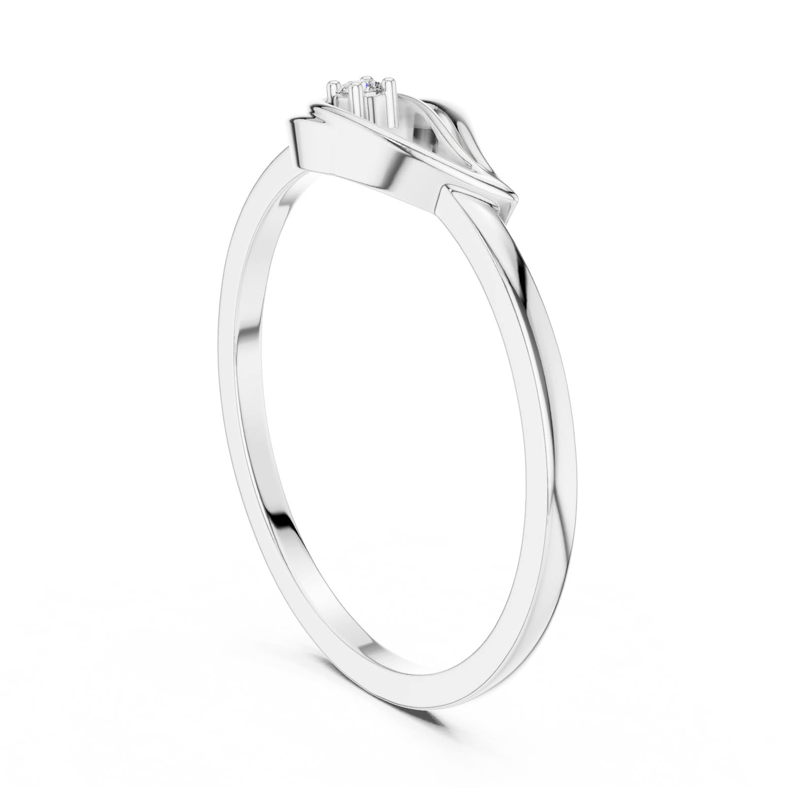 .02 Ct. Diamond Swirl Accent Ring (DR-6177) 12