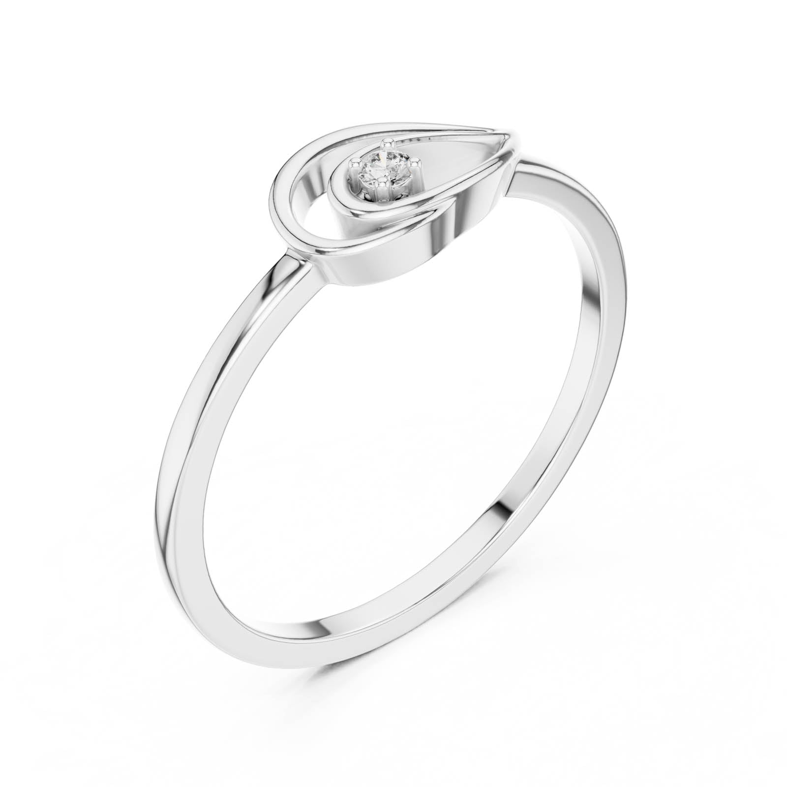 .02 Ct. Diamond Swirl Accent Ring (DR-6177) 10
