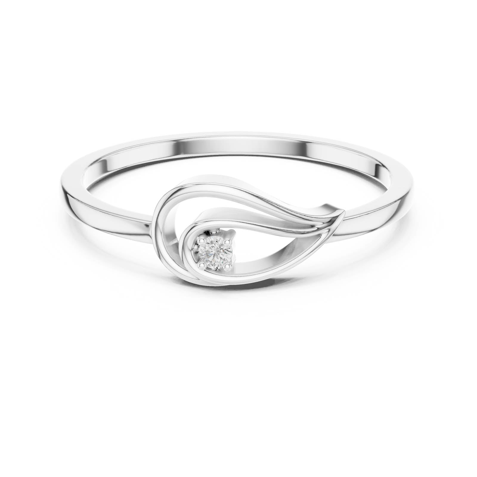 .02 Ct. Diamond Swirl Accent Ring (DR-6177)
