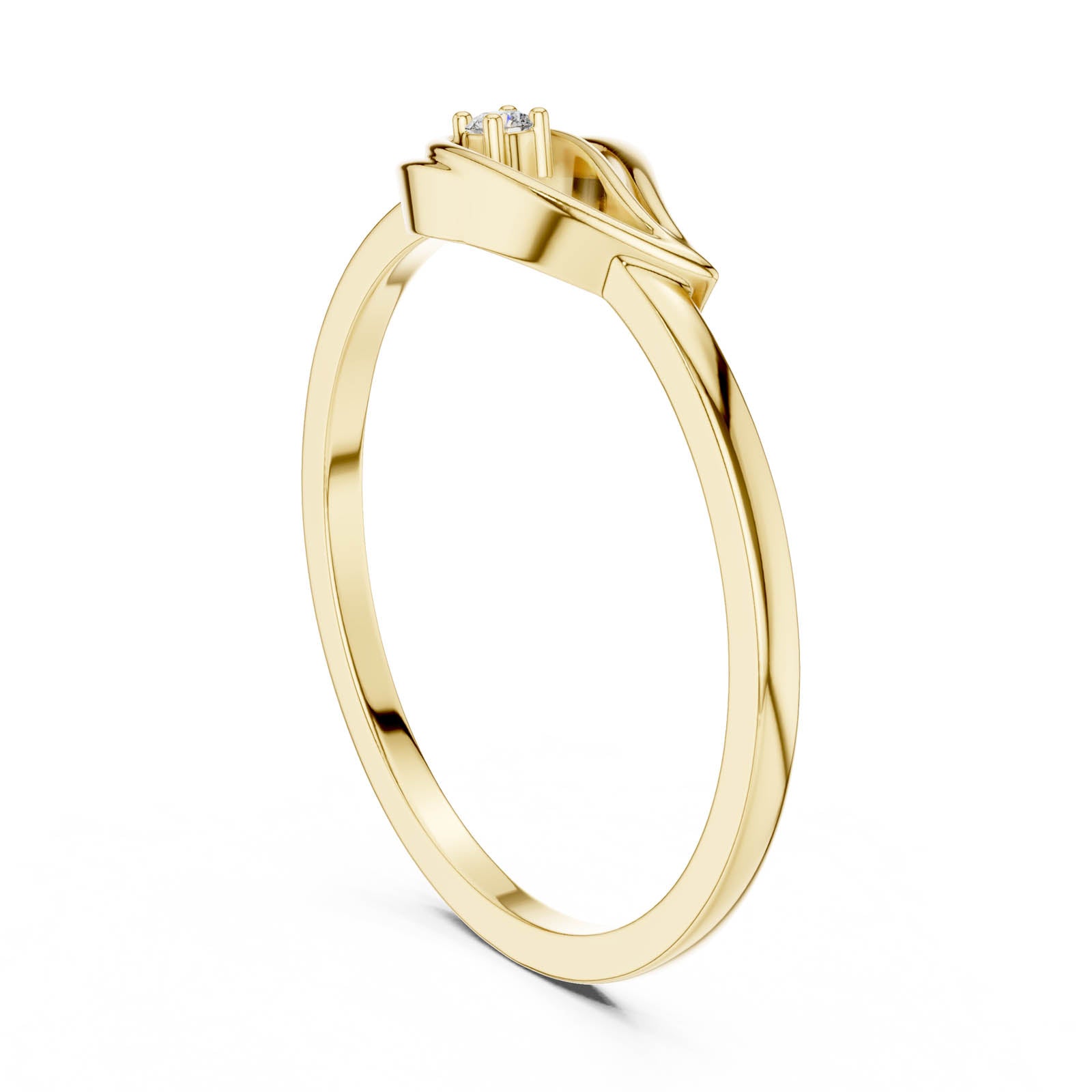 .02 Ct. Diamond Swirl Accent Ring (DR-6177) 4