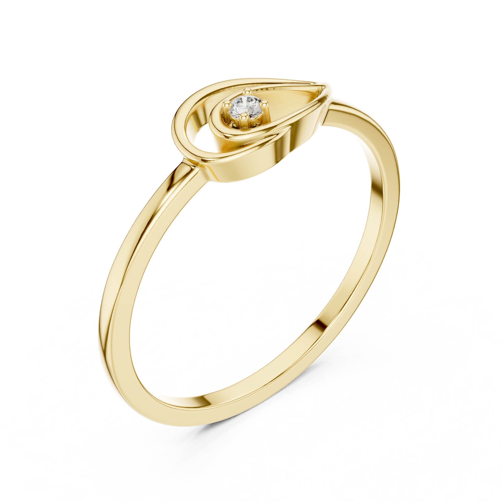 .02 Ct. Diamond Swirl Accent Ring (DR-6177)