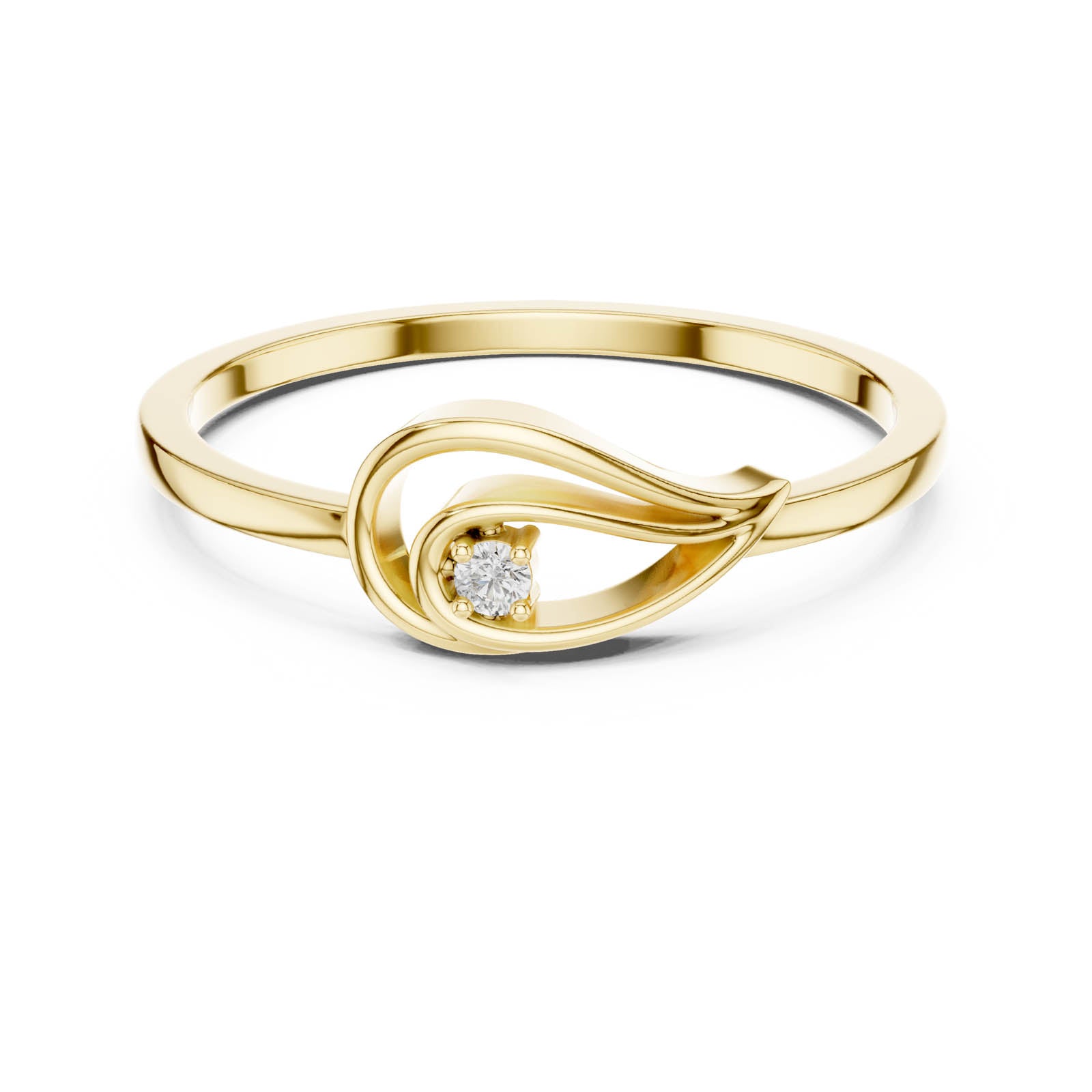 .02 Ct. Diamond Swirl Accent Ring (DR-6177) 3