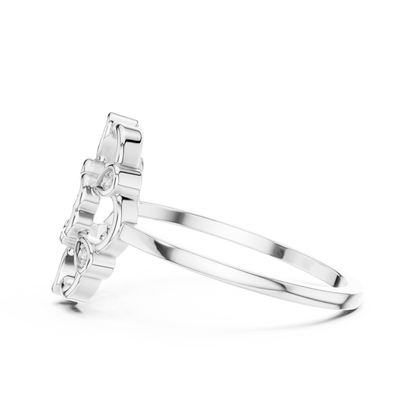 .06 Ct. Diamond Floral Filigree Ring (DR-6200) 11