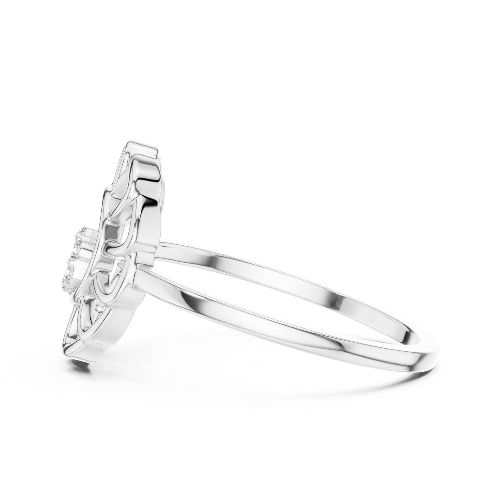 .05 Ct. Diamond Sunburst Floral Ring (DR-6203) 12