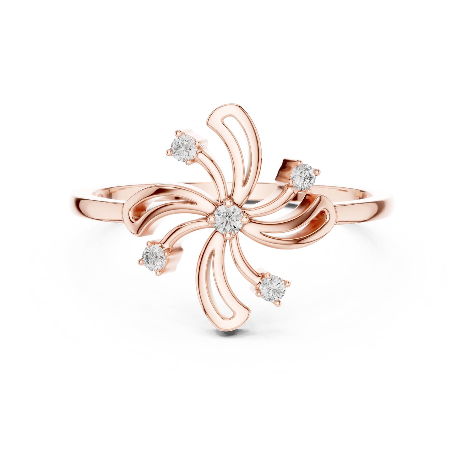 .06 Ct. Diamond Swirl Starburst Ring (DR-6236) 3