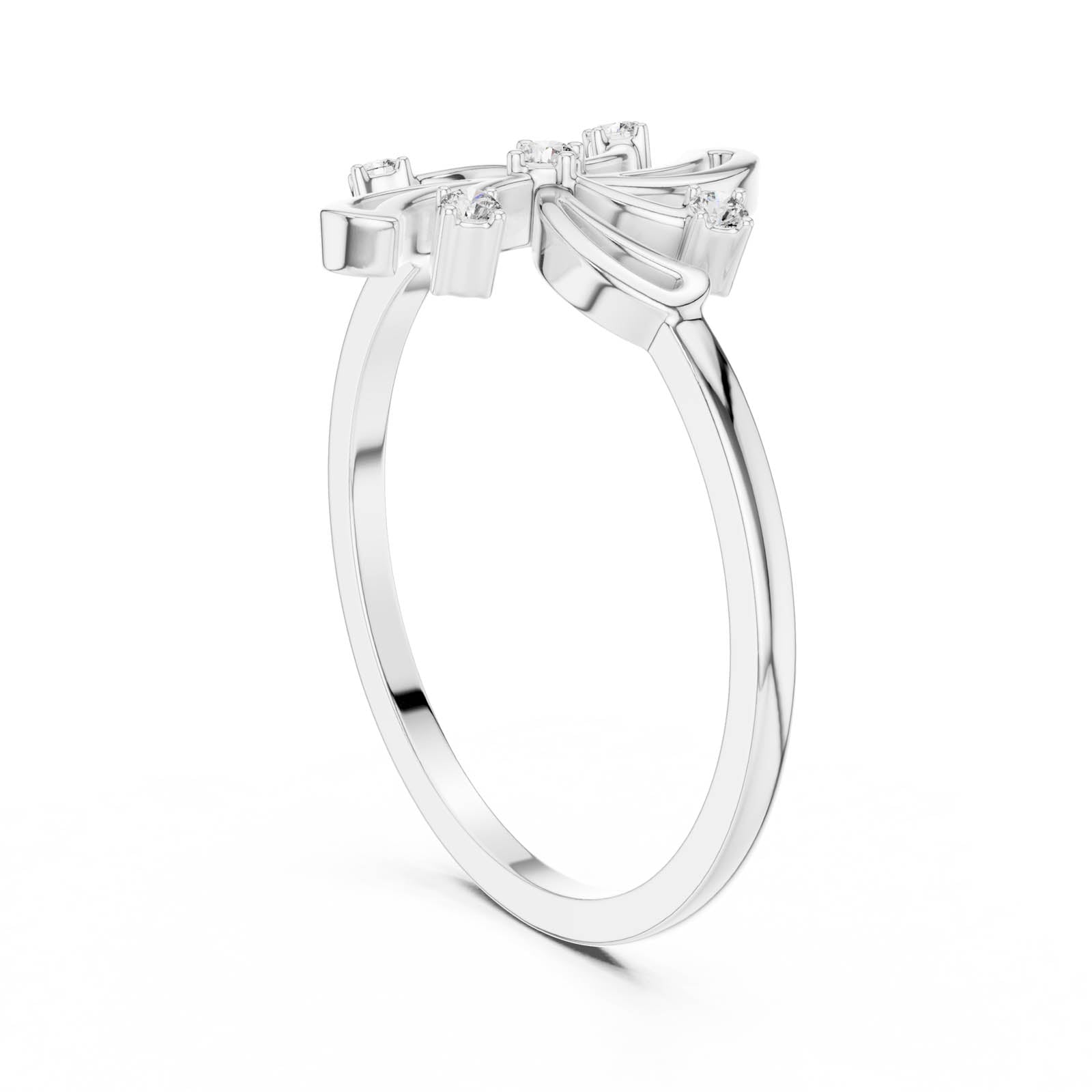 .06 Ct. Diamond Swirl Starburst Ring (DR-6236) 9