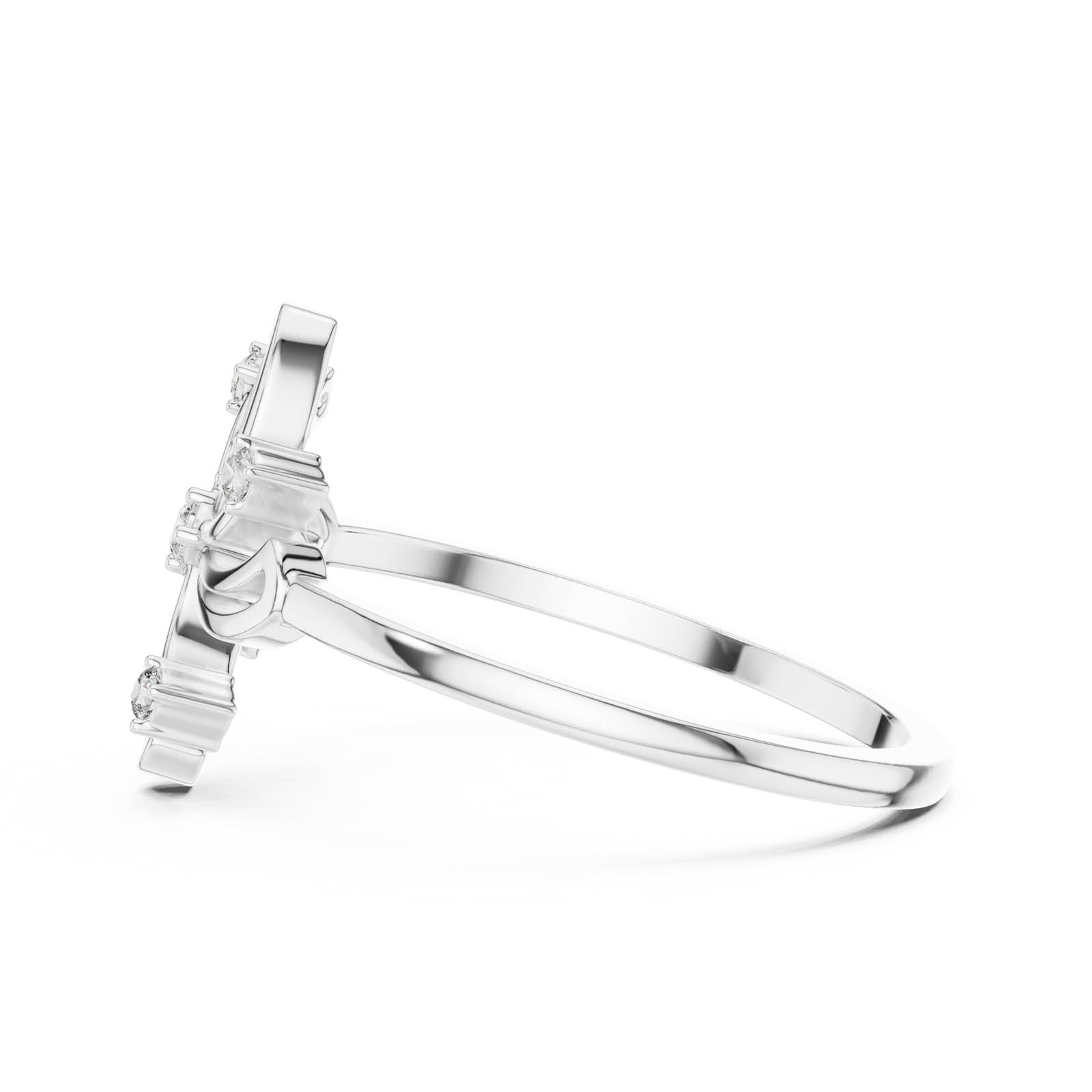 .06 Ct. Diamond Swirl Starburst Ring (DR-6236) 8