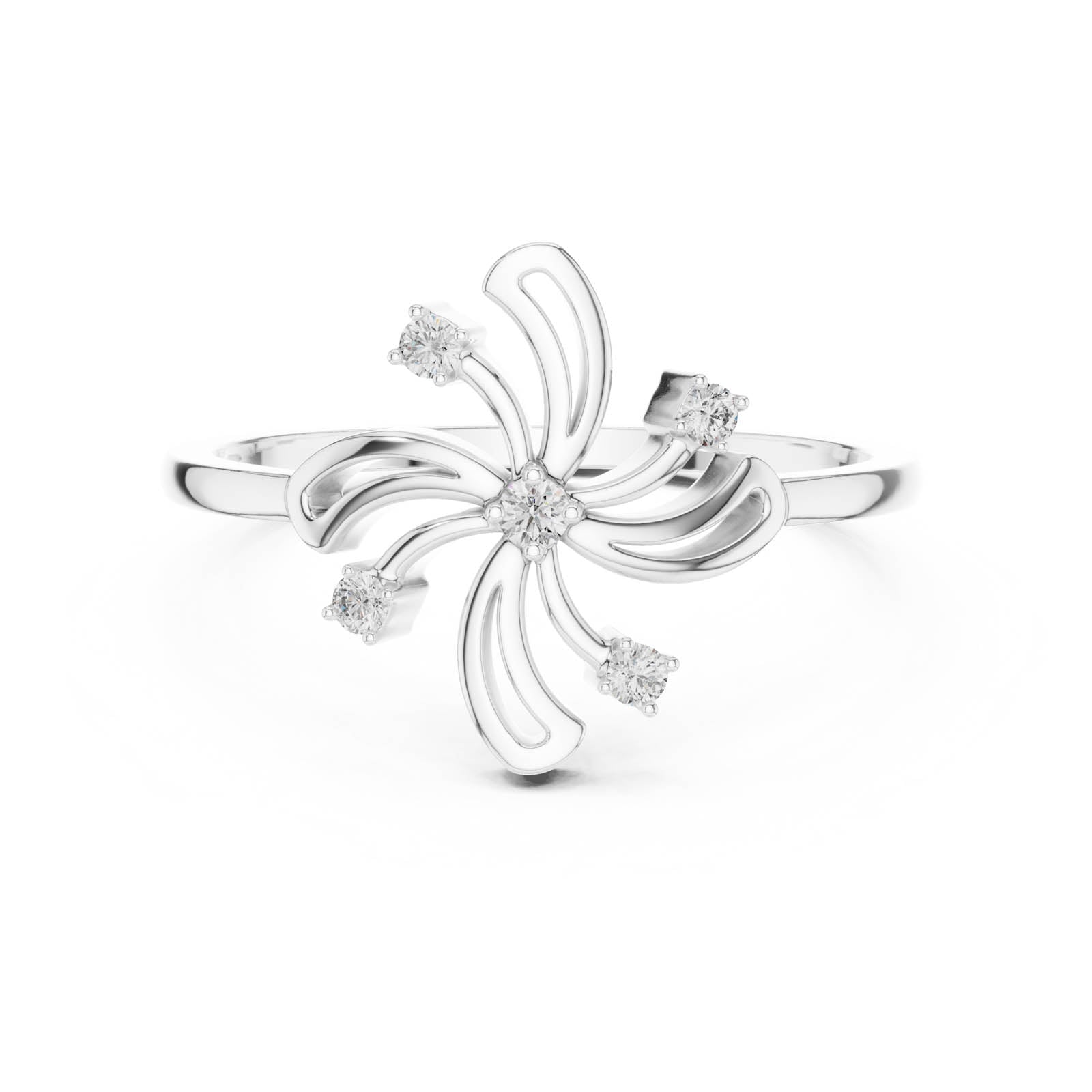 .06 Ct. Diamond Swirl Starburst Ring (DR-6236) 6