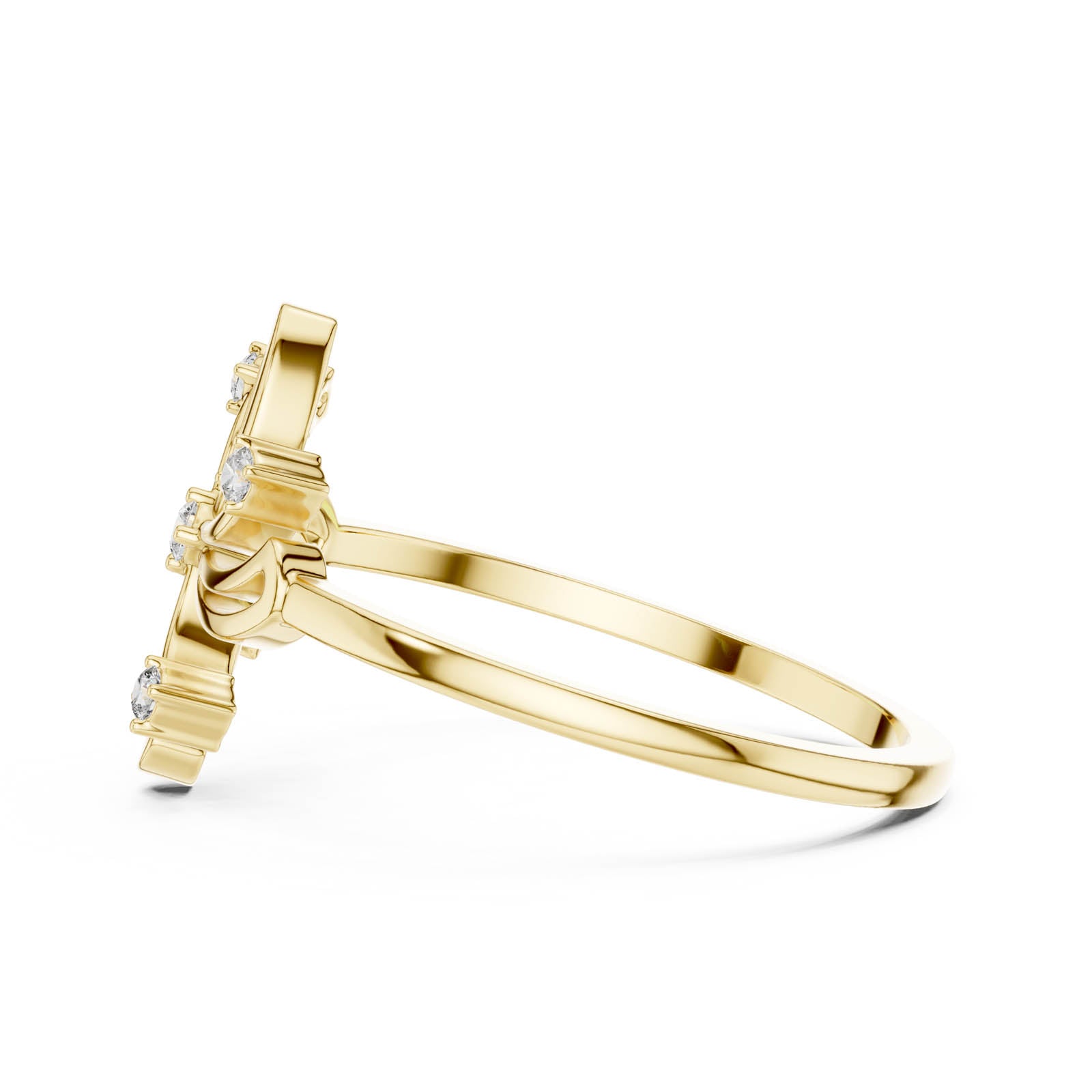 .06 Ct. Diamond Swirl Starburst Ring (DR-6236) 12
