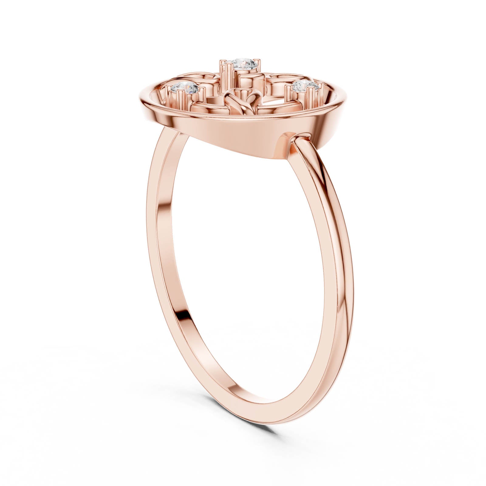 .06 Ct. Diamond Circular Filigree Ring (DR-6248) 9