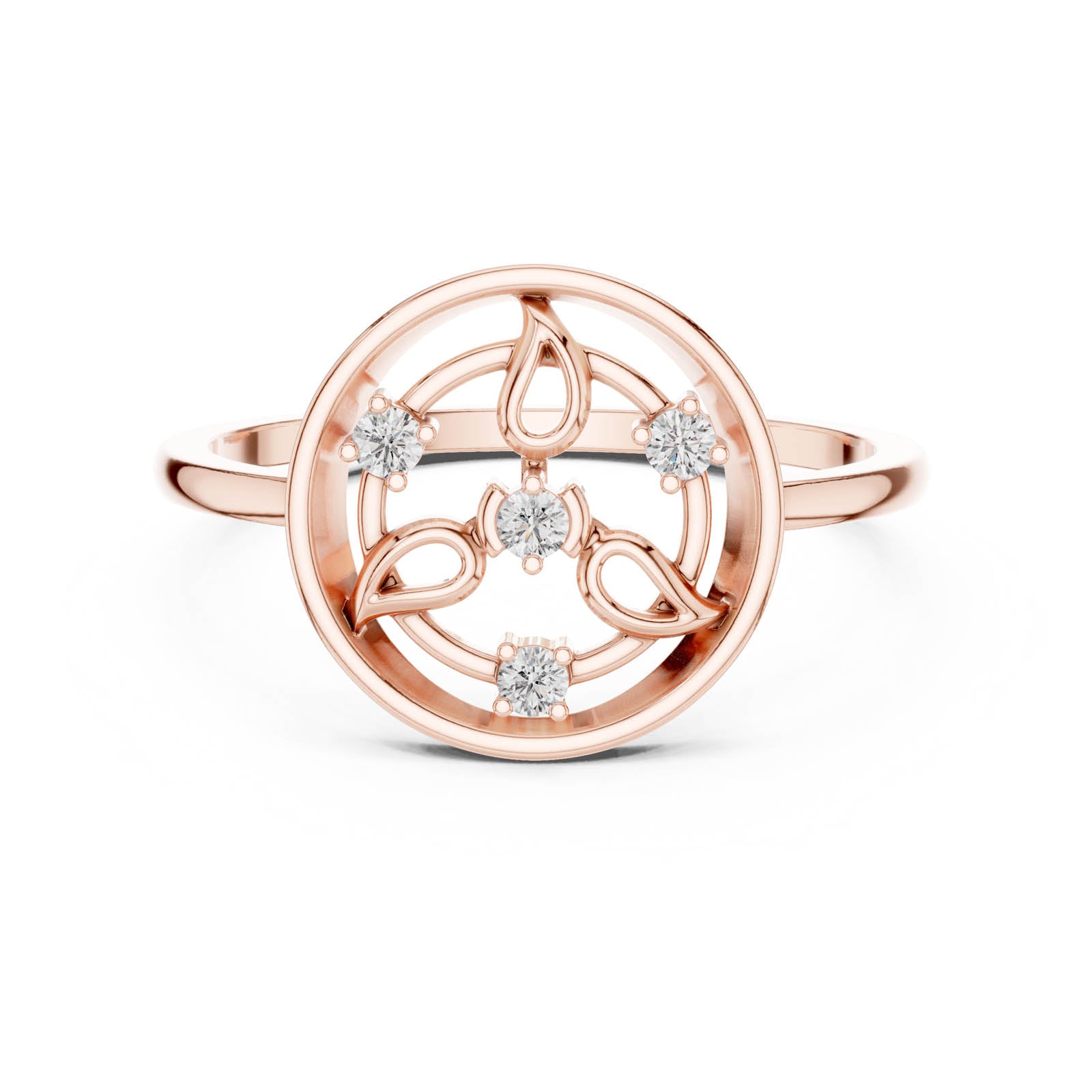 .06 Ct. Diamond Circular Filigree Ring (DR-6248) 6