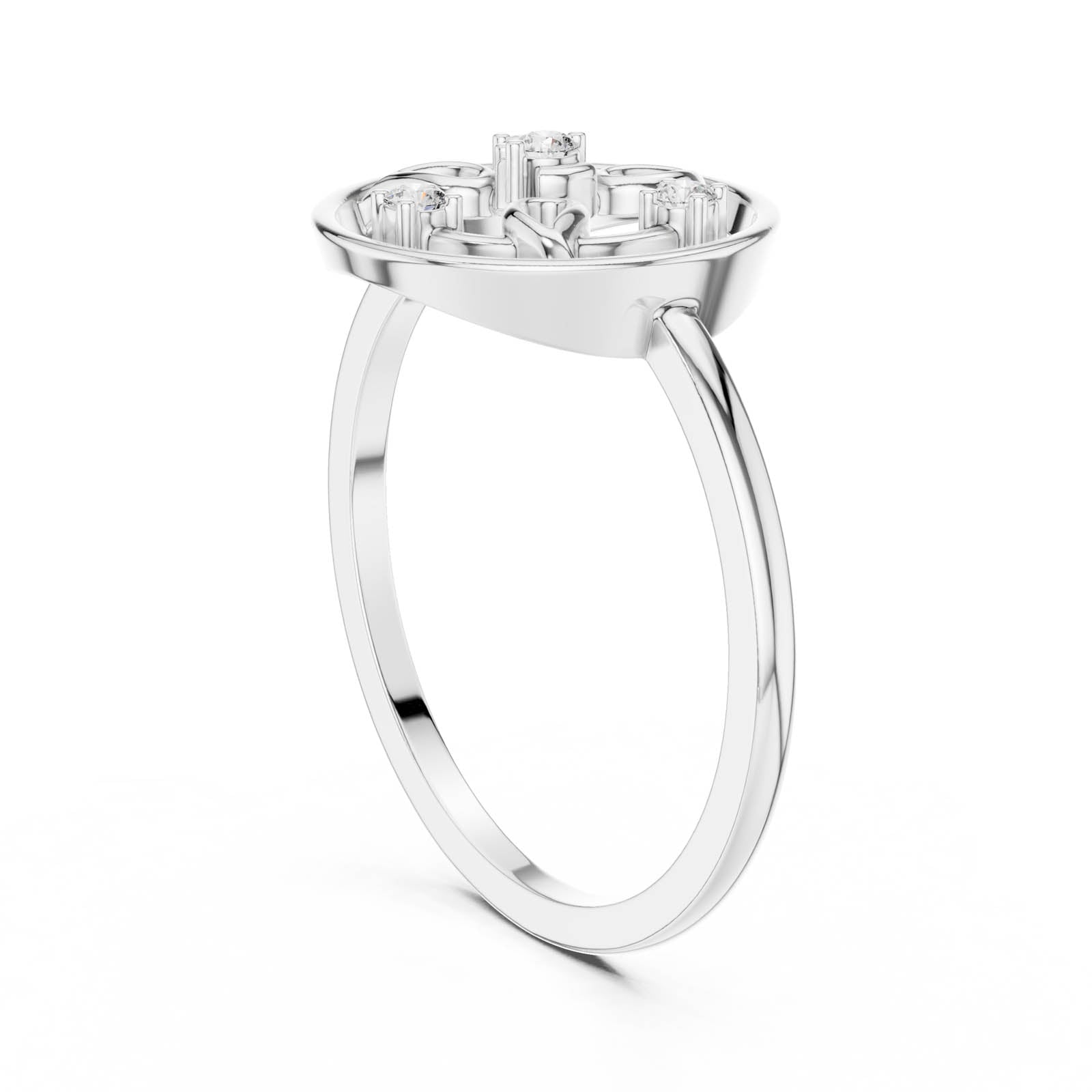 .06 Ct. Diamond Circular Filigree Ring (DR-6248) 12