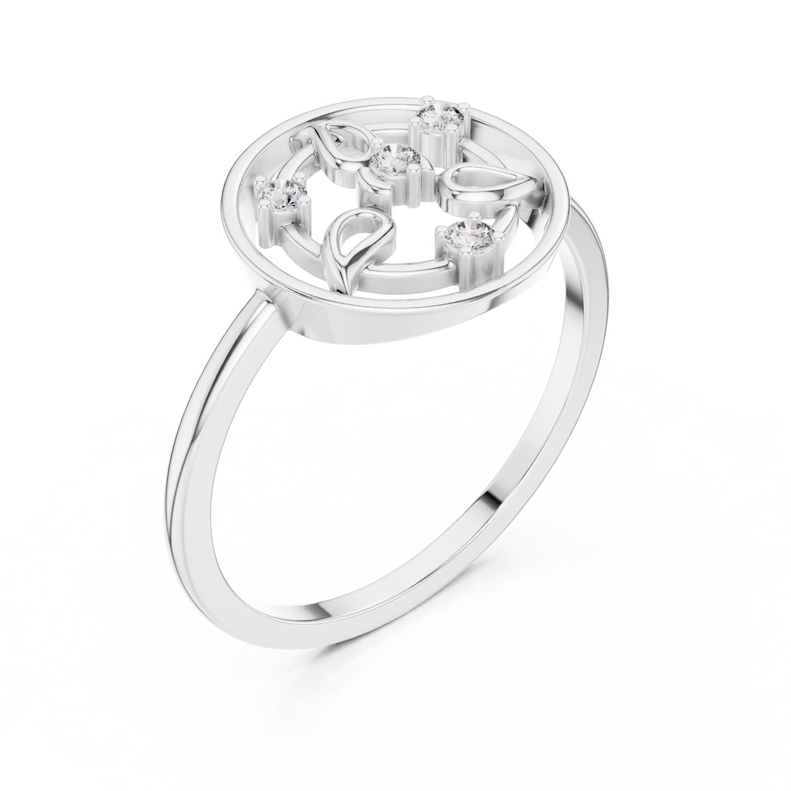.06 Ct. Diamond Circular Filigree Ring (DR-6248) 10