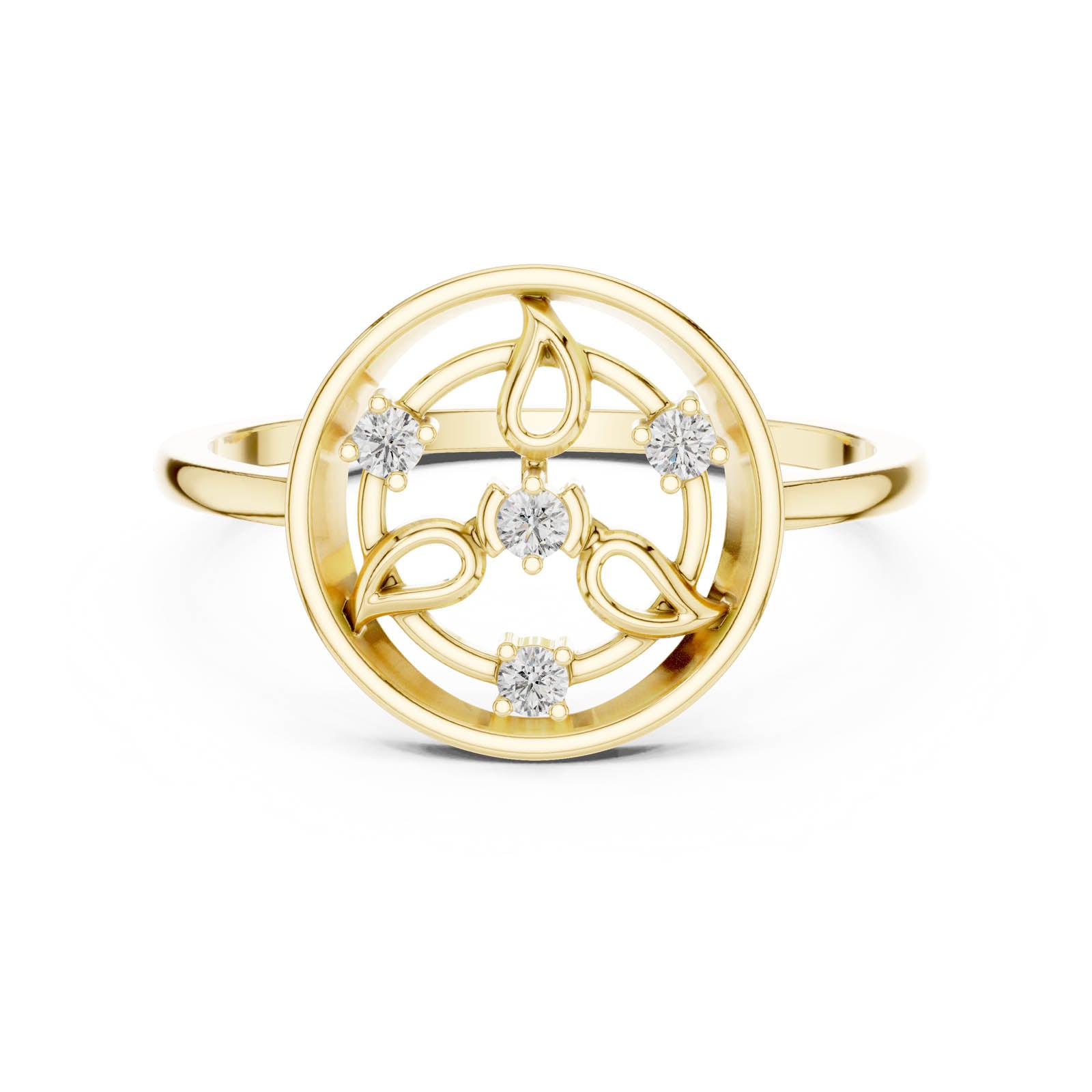 .06 Ct. Diamond Circular Filigree Ring (DR-6248) 3