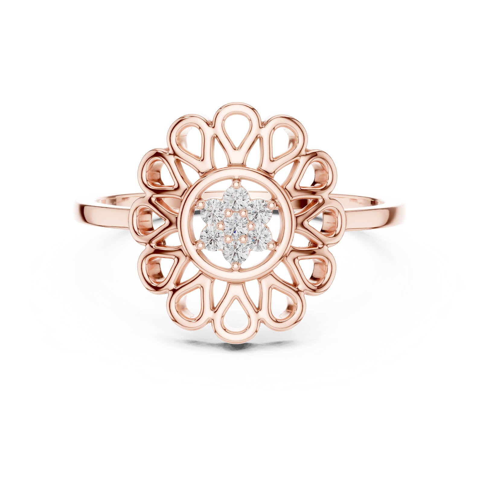 .07 Ct. Diamond Floral Lace Ring (DR-6252) 6
