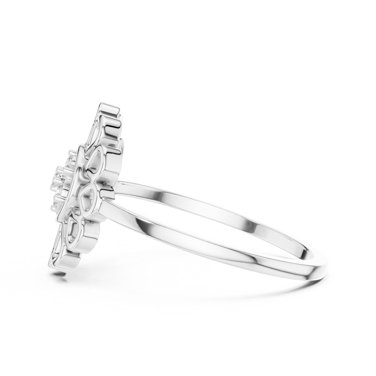 .07 Ct. Diamond Floral Lace Ring (DR-6252) 11