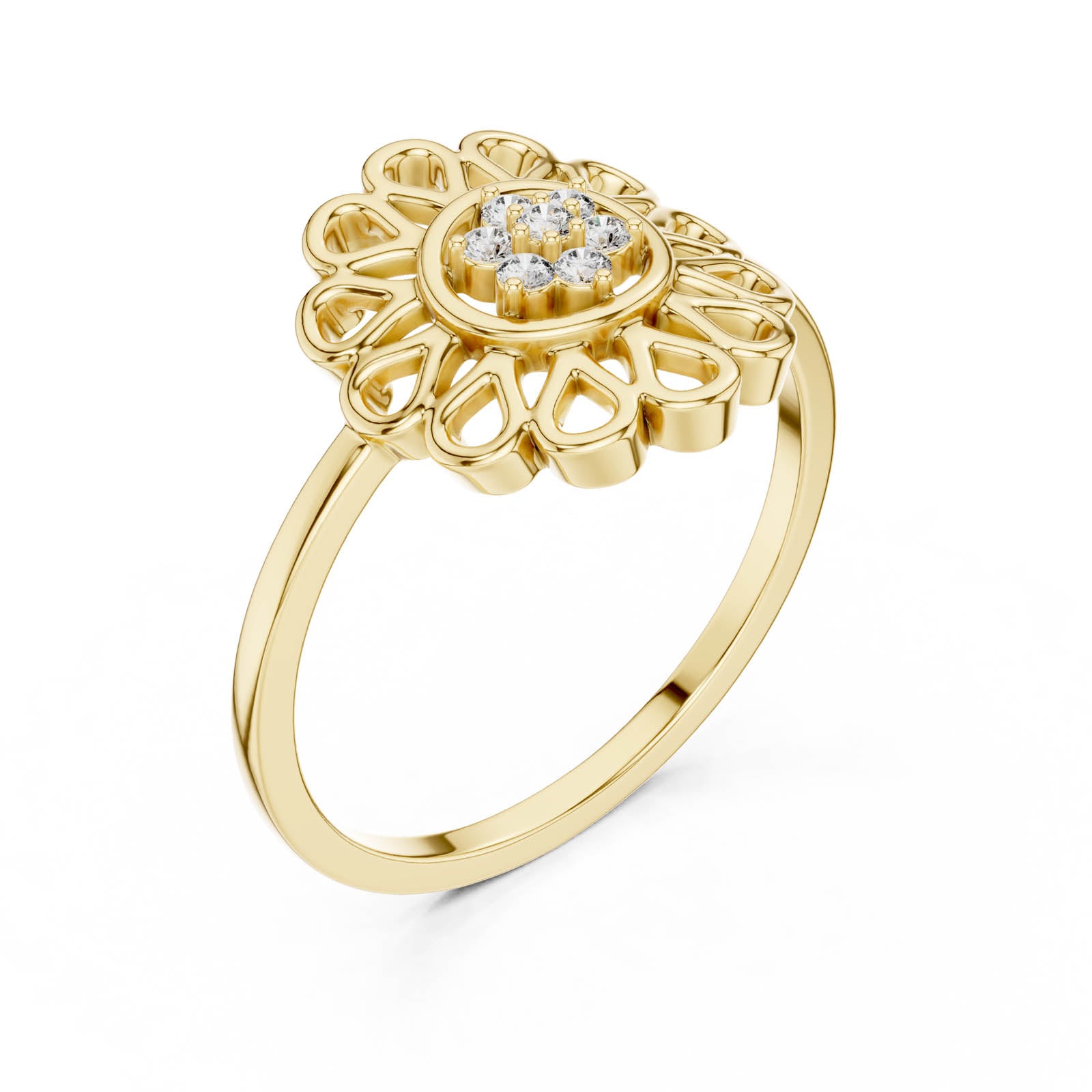 .07 Ct. Diamond Floral Lace Ring (DR-6252)
