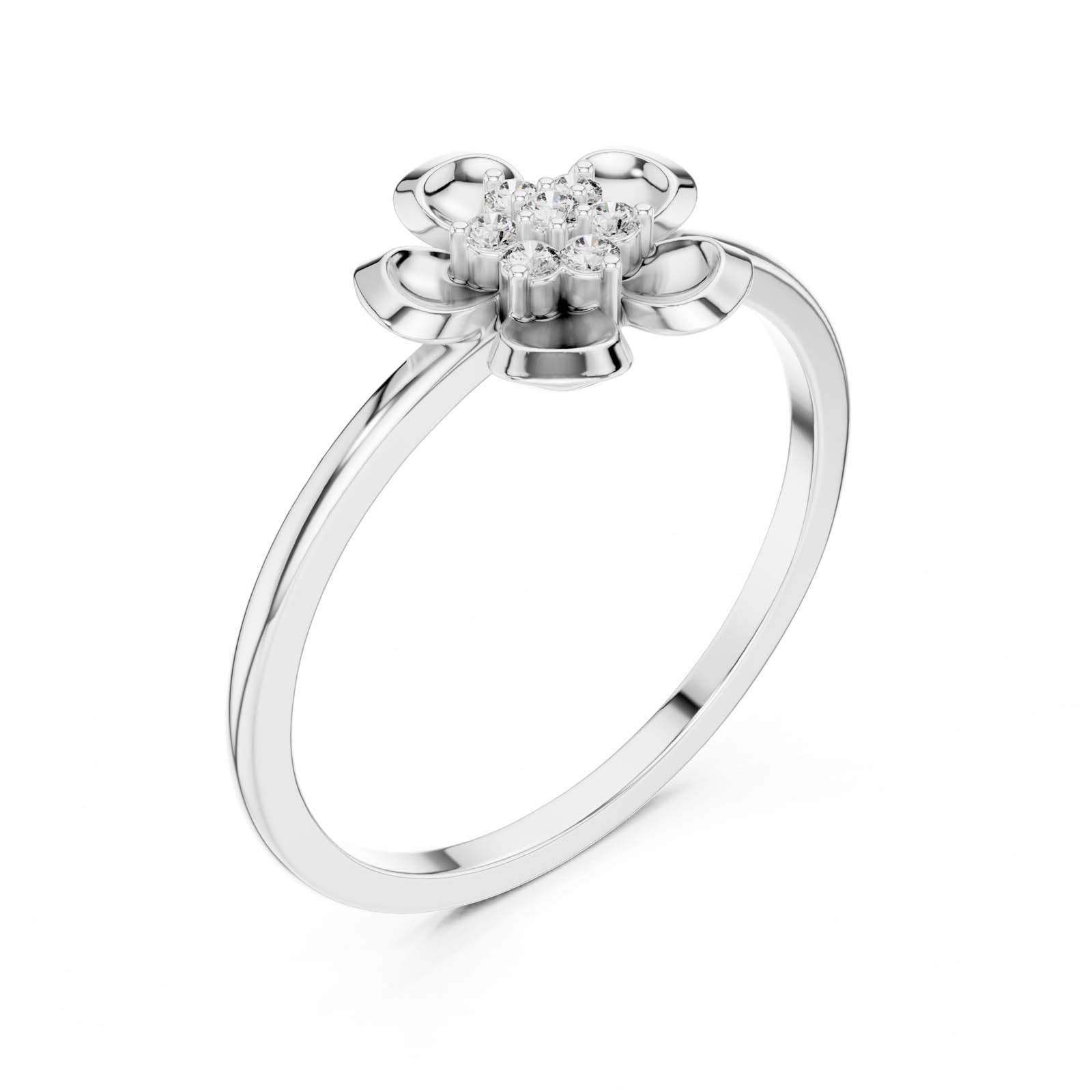 .07 Ct. Diamond Blossom Cluster Ring (DR-6259) 10