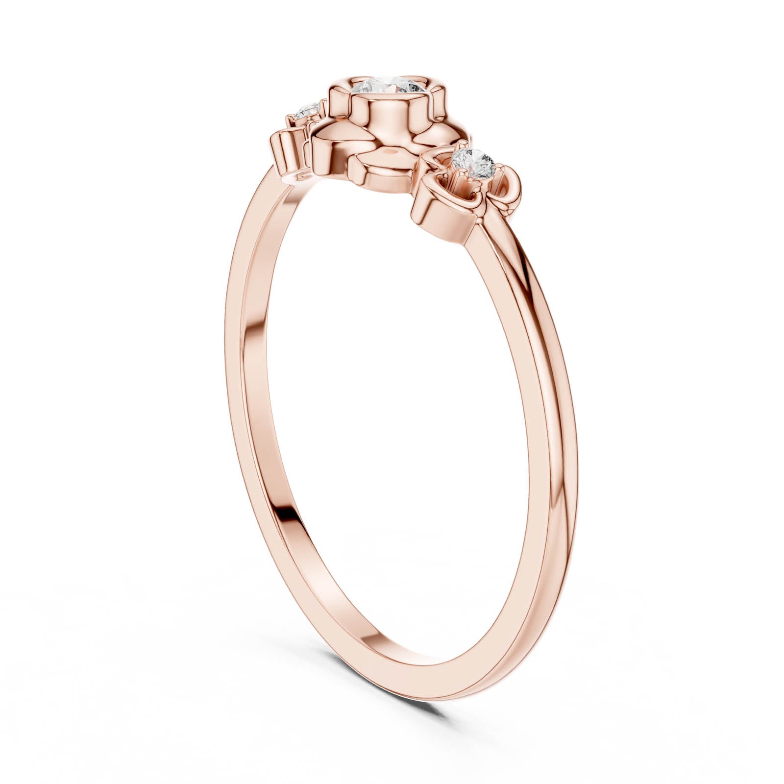 .10 Ct. Diamond Trio Floral Ring (DR-6261) 9