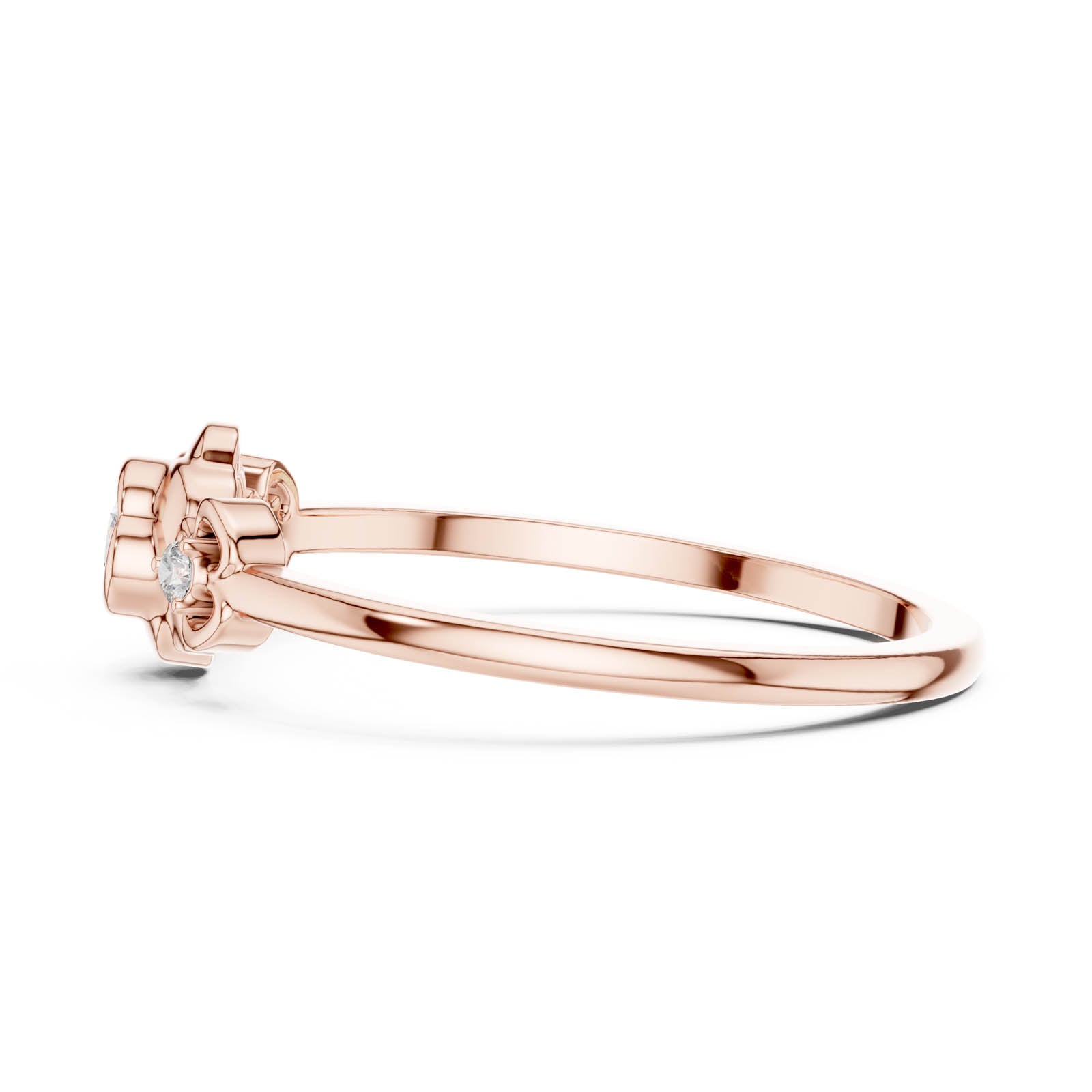 .10 Ct. Diamond Trio Floral Ring (DR-6261) 8