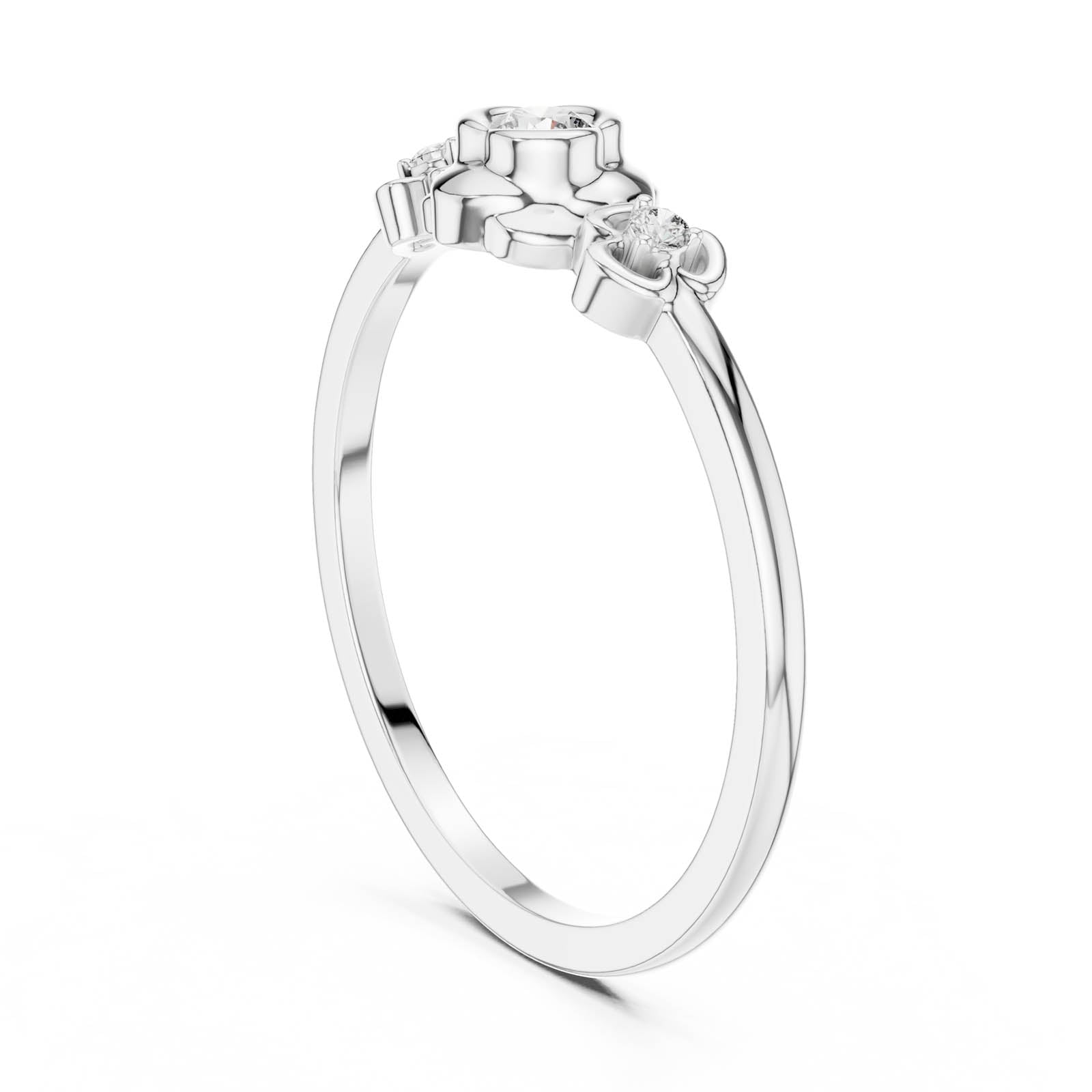 .10 Ct. Diamond Trio Floral Ring (DR-6261) 11
