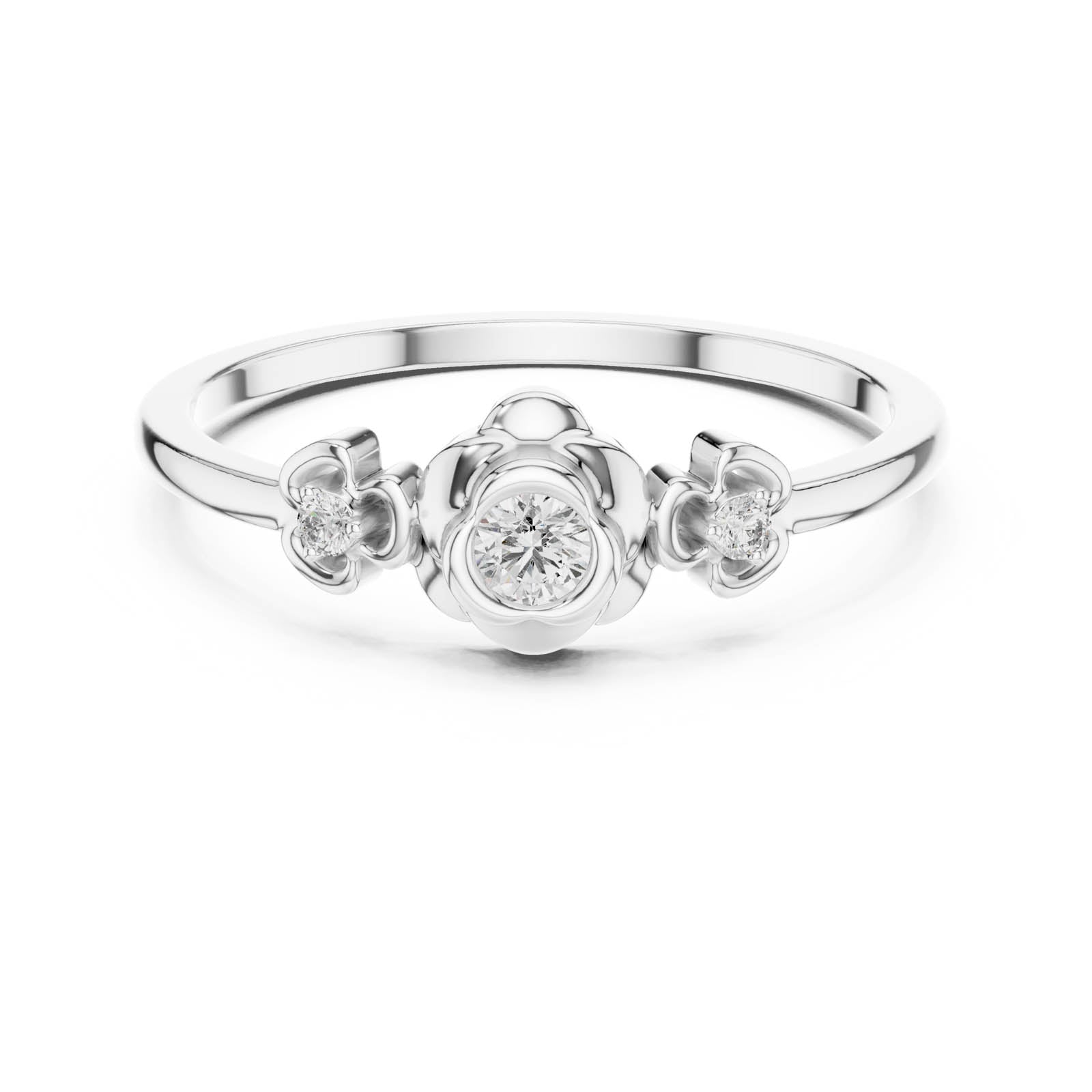 .10 Ct. Diamond Trio Floral Ring (DR-6261)
