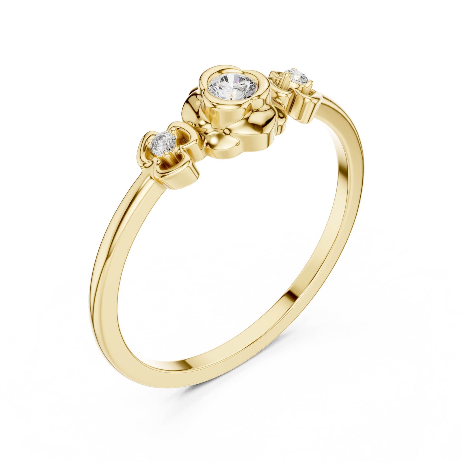 .10 Ct. Diamond Trio Floral Ring (DR-6261)