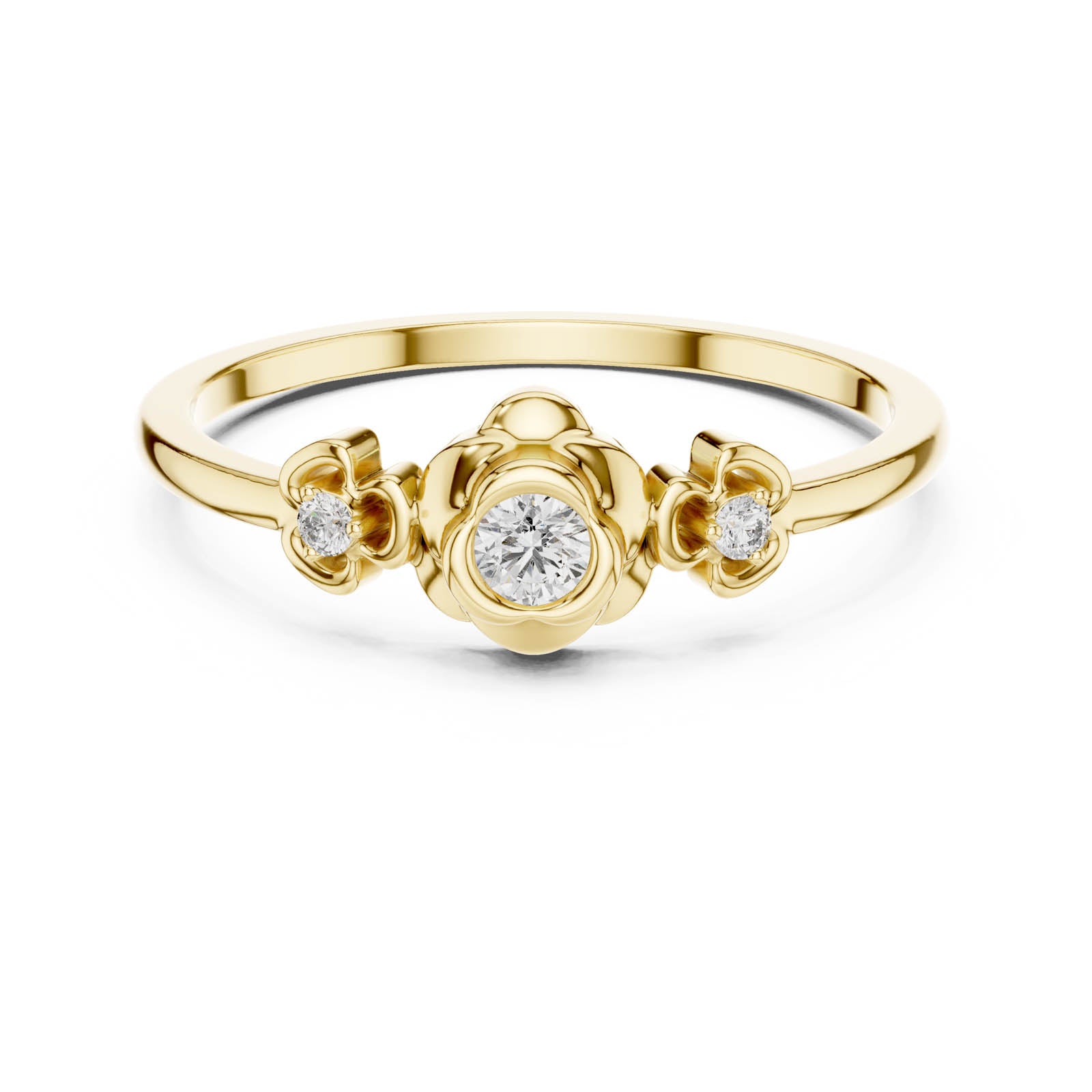 .10 Ct. Diamond Trio Floral Ring (DR-6261) 3