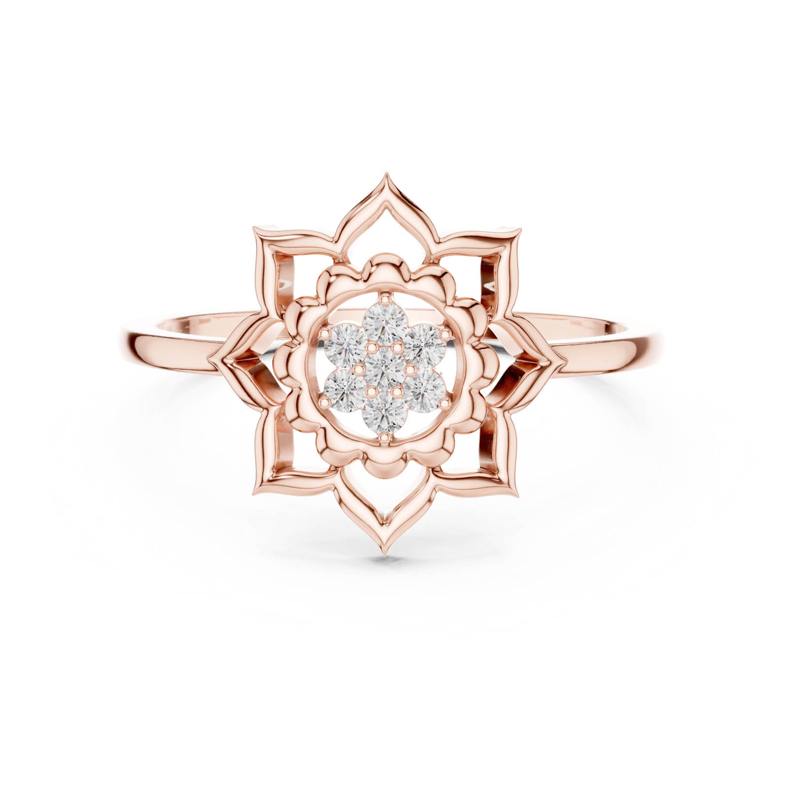 .07 Ct. Diamond Lotus Blossom Ring (DR-6278) 6