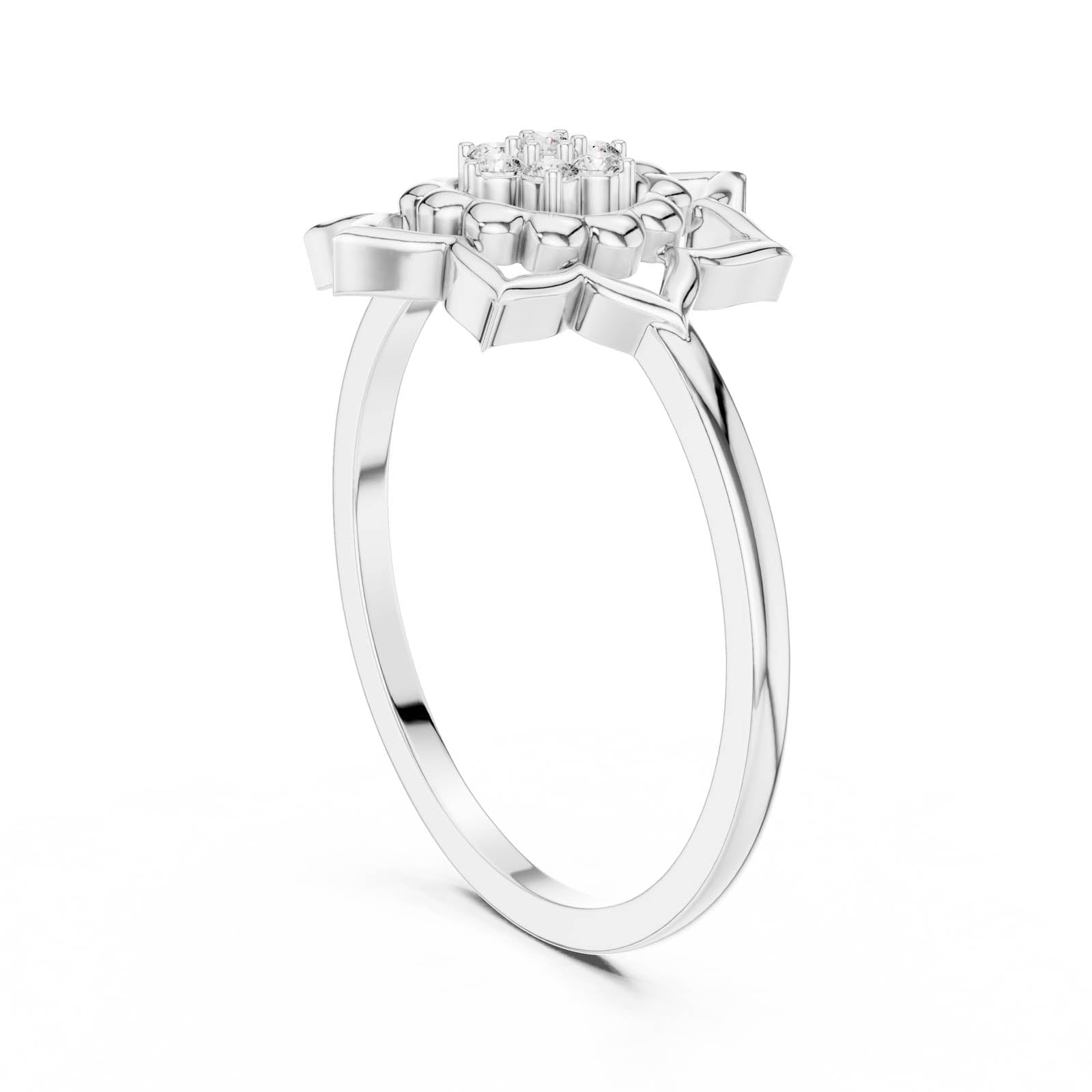 .07 Ct. Diamond Lotus Blossom Ring (DR-6278) 12