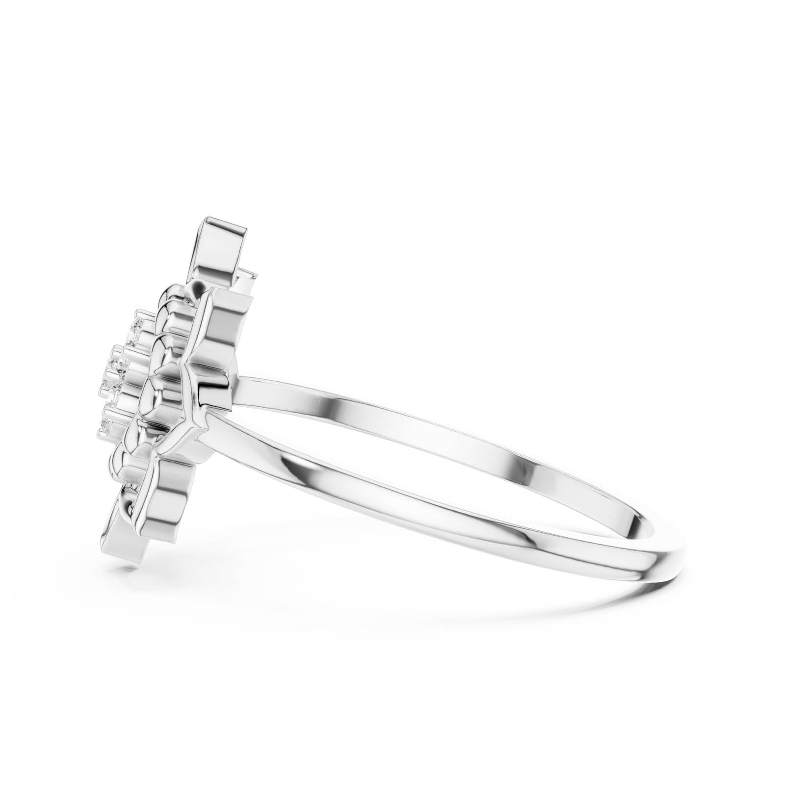 .07 Ct. Diamond Lotus Blossom Ring (DR-6278) 11