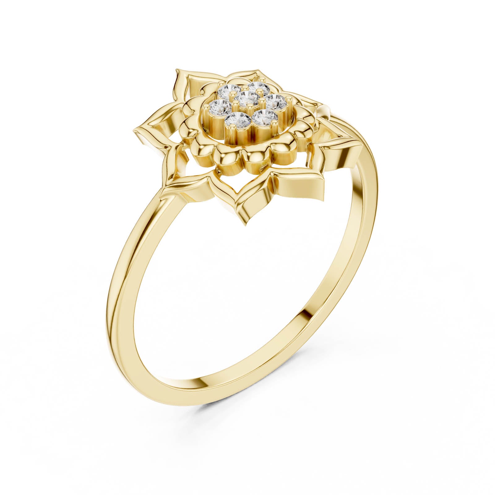 .07 Ct. Diamond Lotus Blossom Ring (DR-6278)