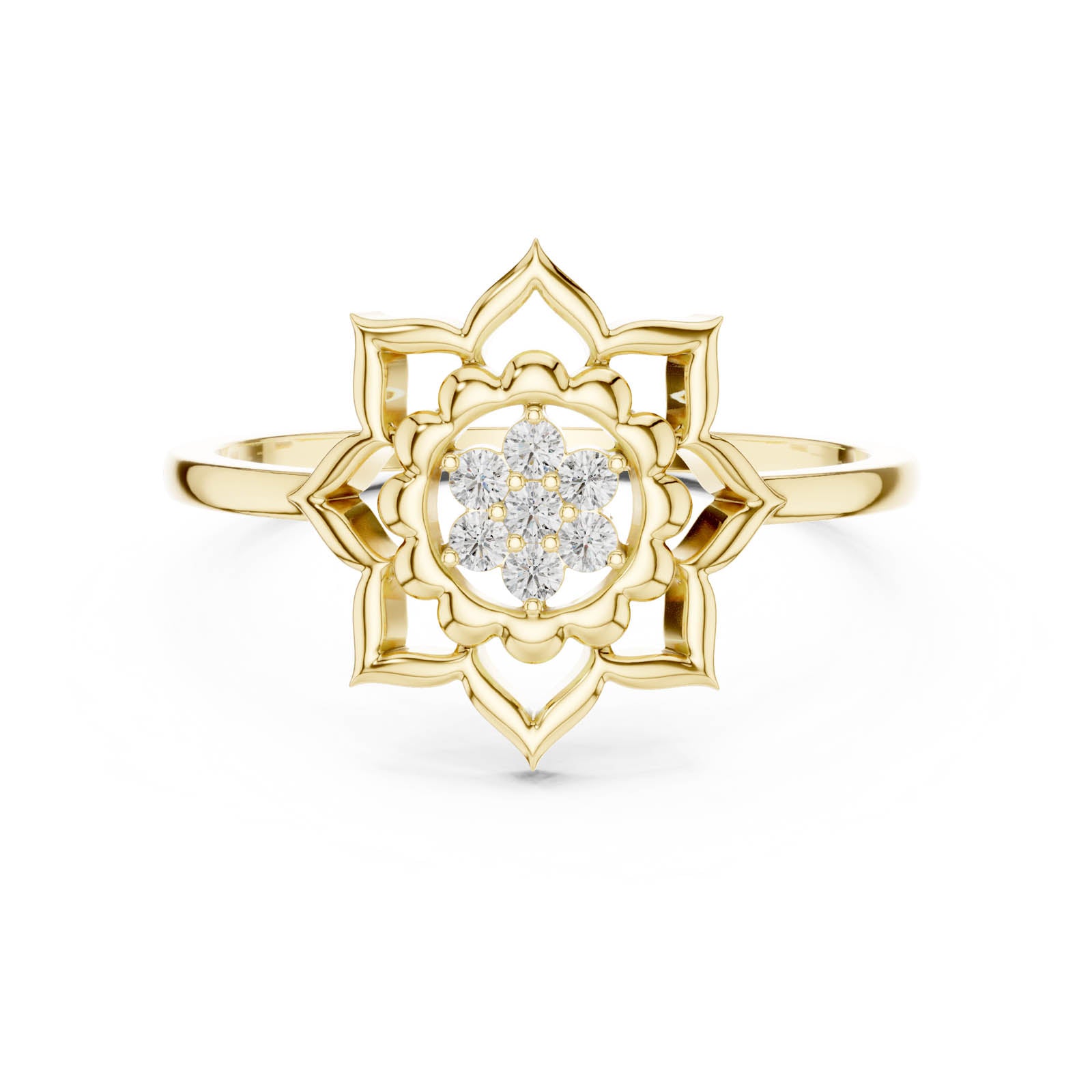 .07 Ct. Diamond Lotus Blossom Ring (DR-6278) 3
