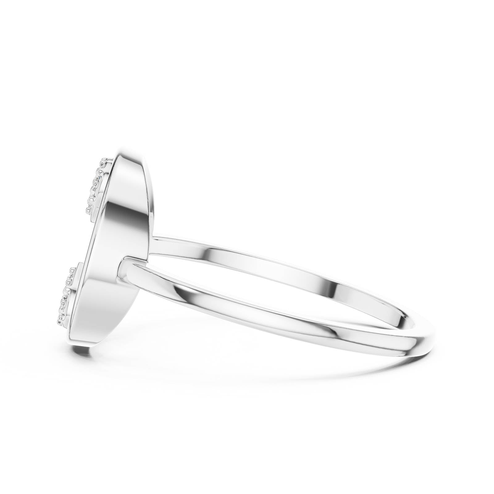 .06 Ct. Diamond Open Circle Heart Ring (DR-6312) 8