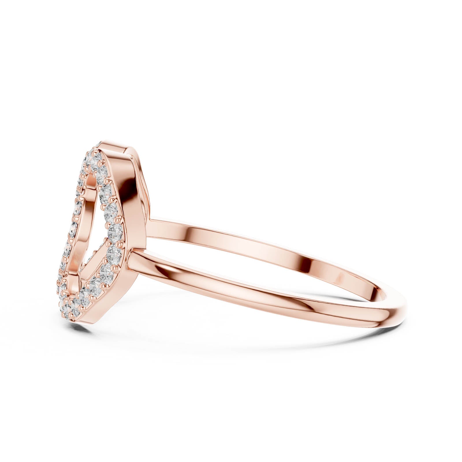 .25 Ct. Diamond Double Loop Pavé Ring (DR-6314) 8