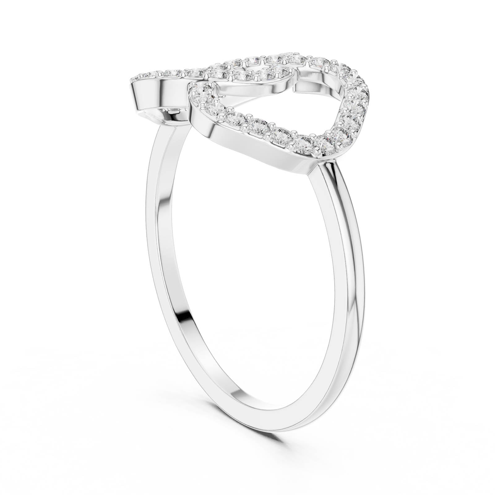 .25 Ct. Diamond Double Loop Pavé Ring (DR-6314) 11
