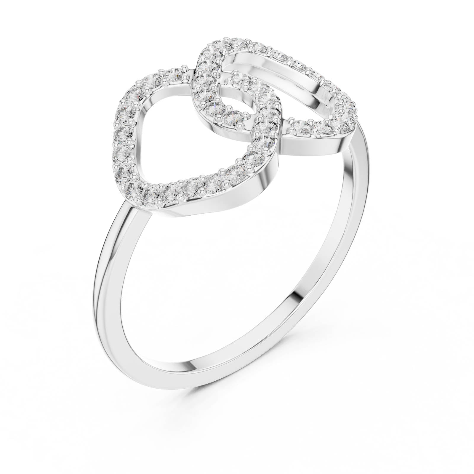 .25 Ct. Diamond Double Loop Pavé Ring (DR-6314) 10