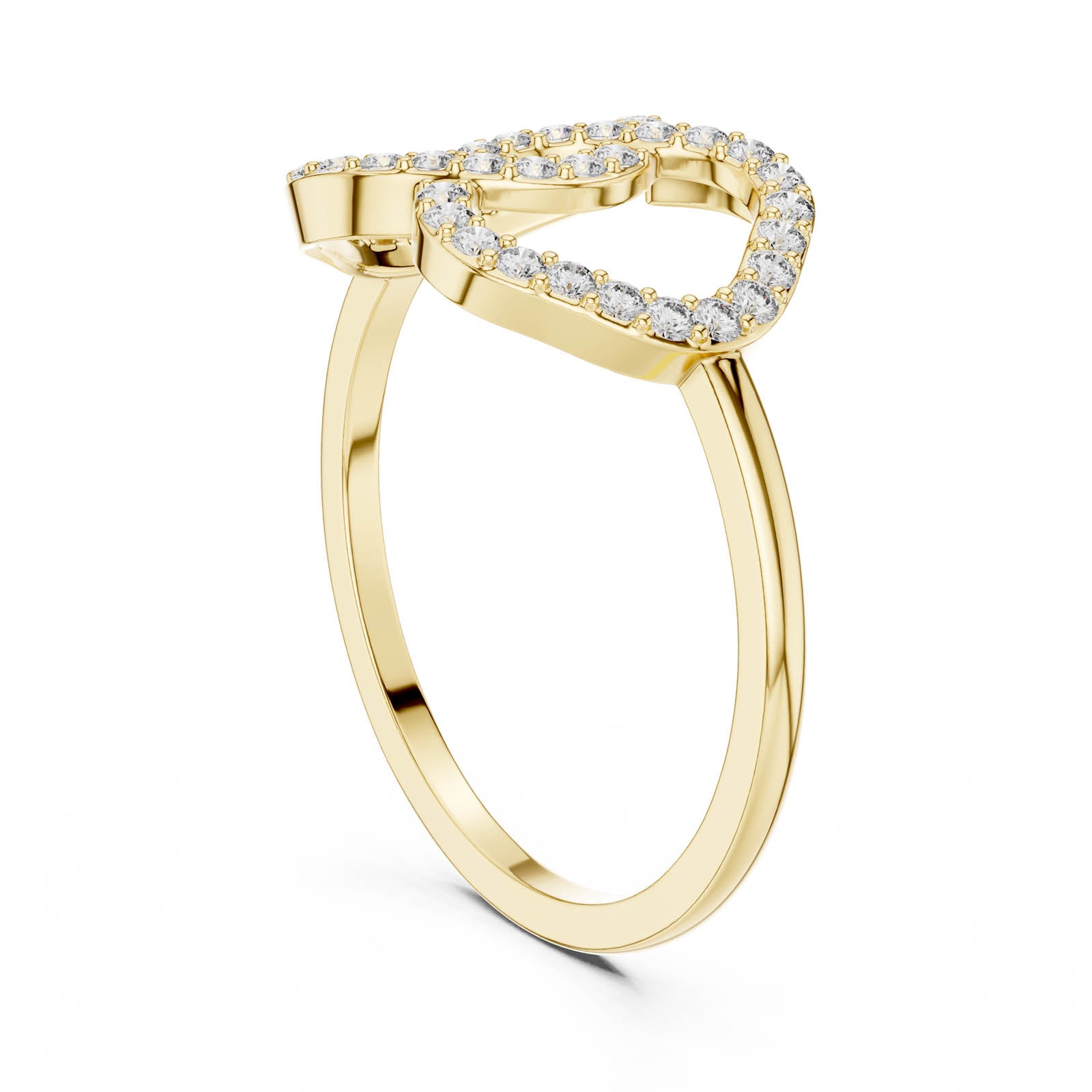 .25 Ct. Diamond Double Loop Pavé Ring (DR-6314) 4