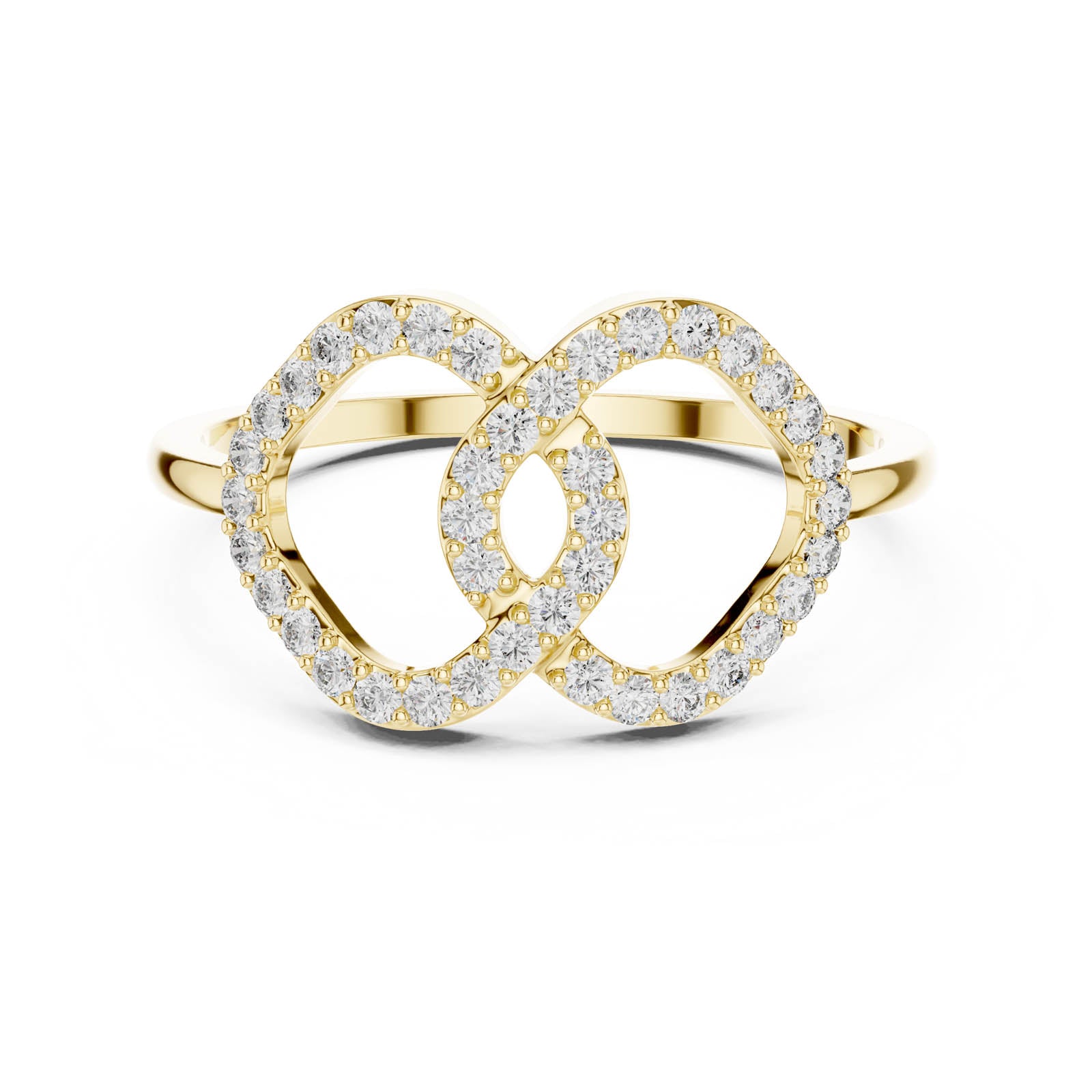 .25 Ct. Diamond Double Loop Pavé Ring (DR-6314) 3