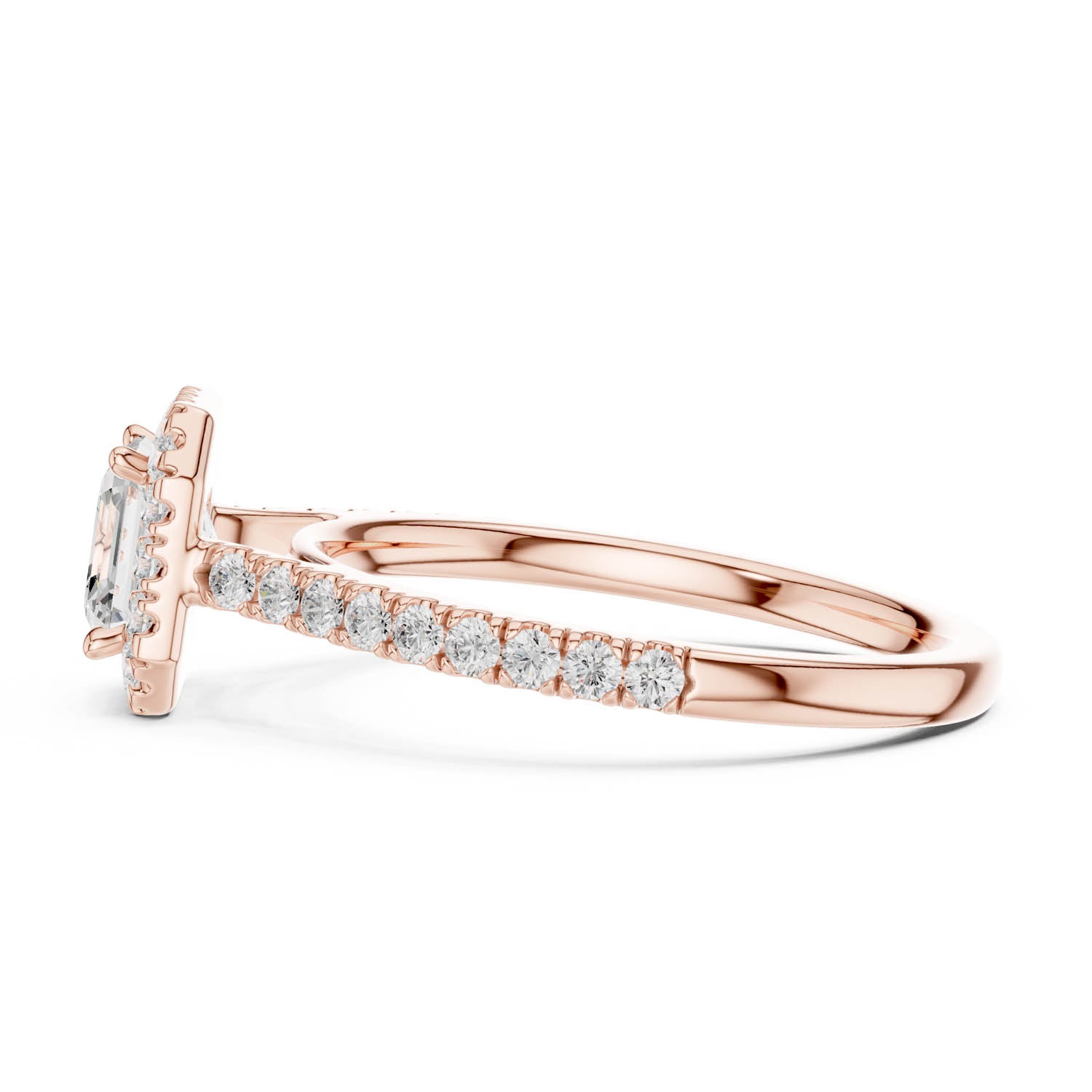 1.39 Ct. Asscher Cut Diamond Halo Engagement Ring (DYOR-113-AC) 3