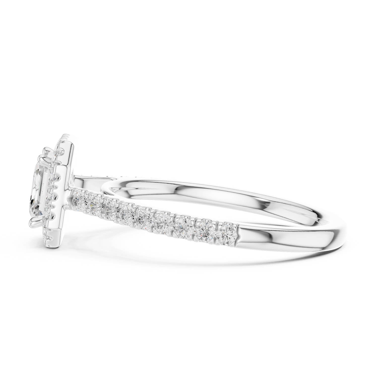 1.39 Ct. Asscher Cut Diamond Halo Engagement Ring (DYOR-113-AC) 5