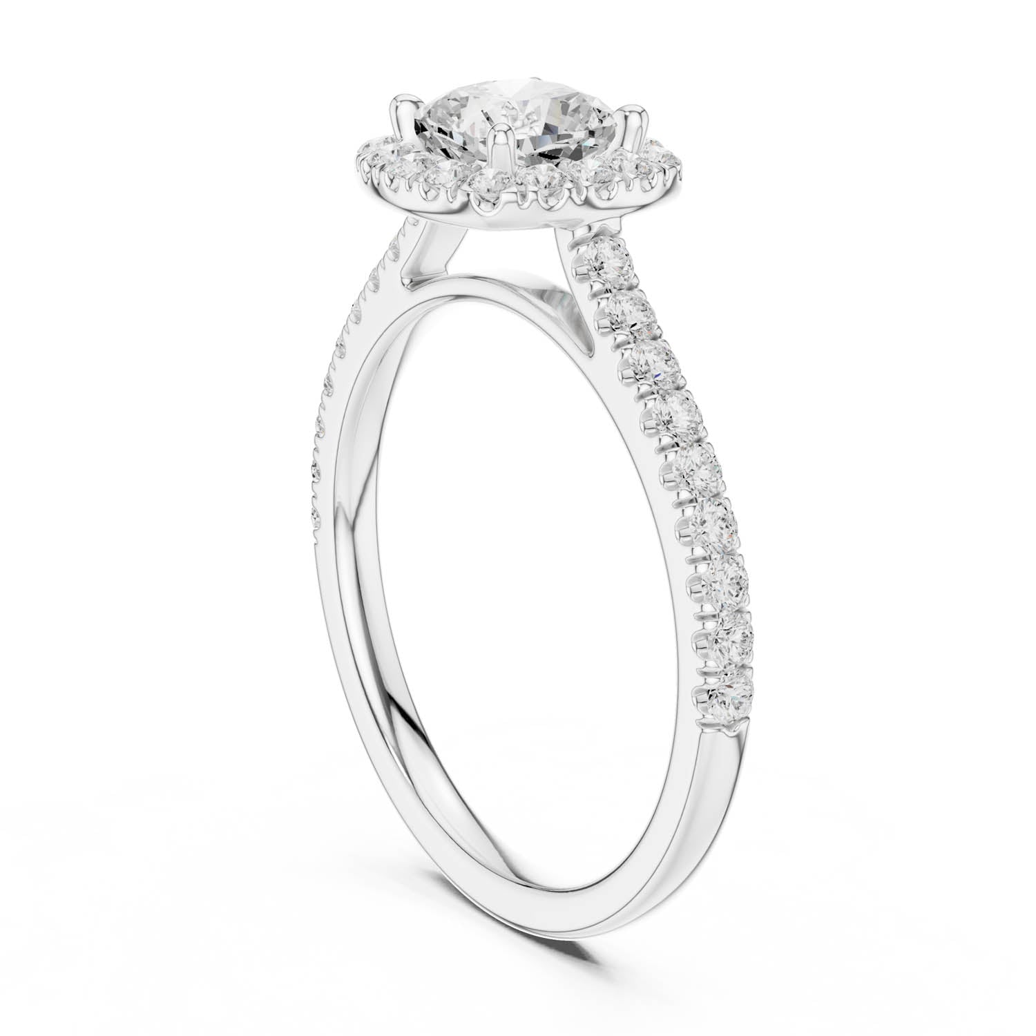 1.39 Ct. Cushion Cut Diamond Halo Engagement Ring (DYOR-113-CU) 10