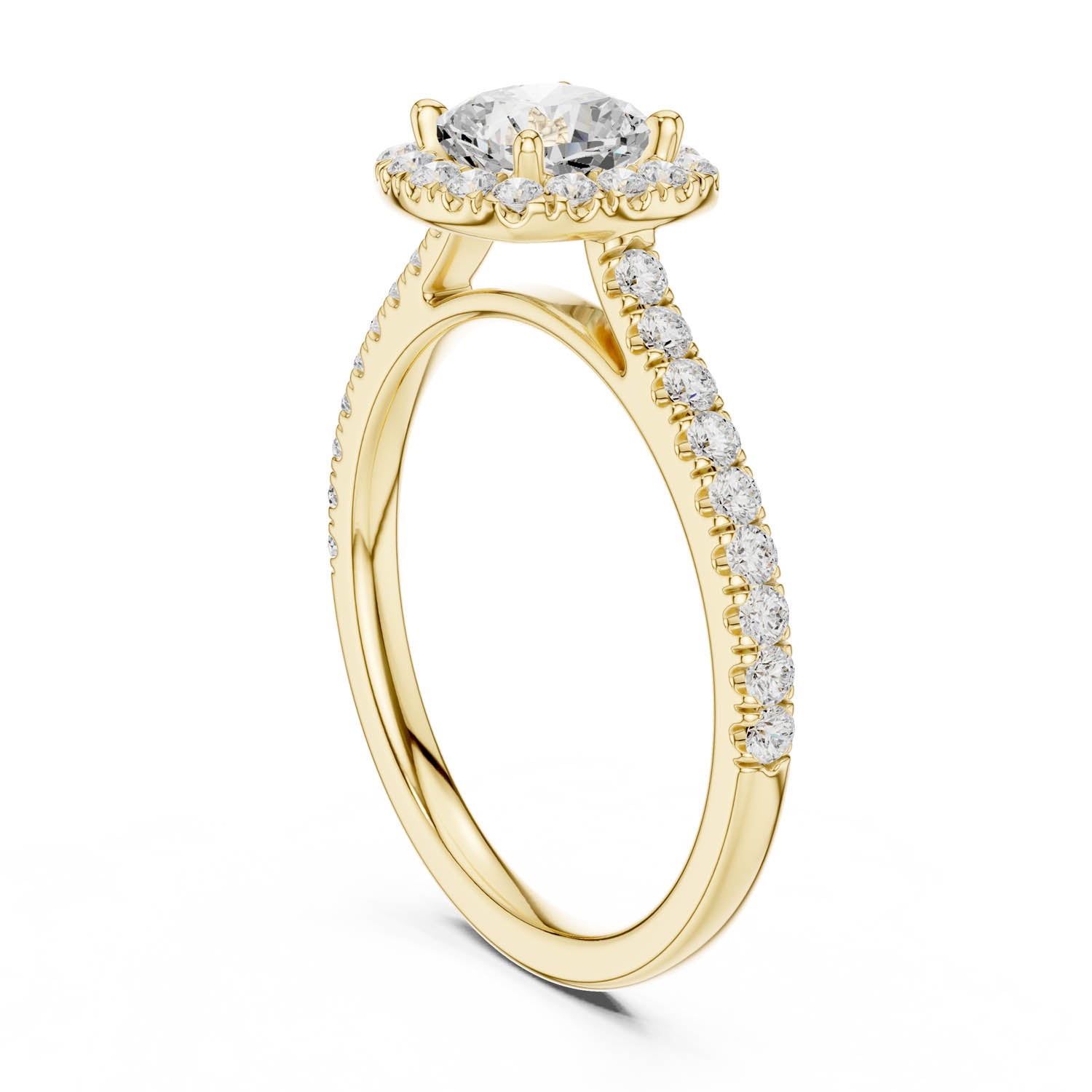 1.39 Ct. Cushion Cut Diamond Halo Engagement Ring (DYOR-113-CU) 8
