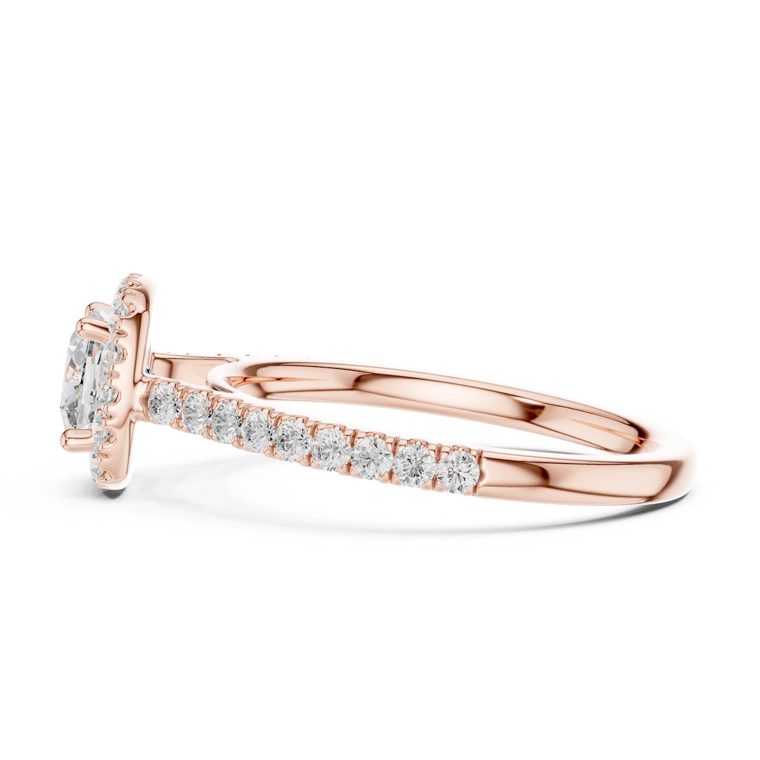 1.39 Ct. Cushion Cut Diamond Halo Engagement Ring (DYOR-113-CU) 3