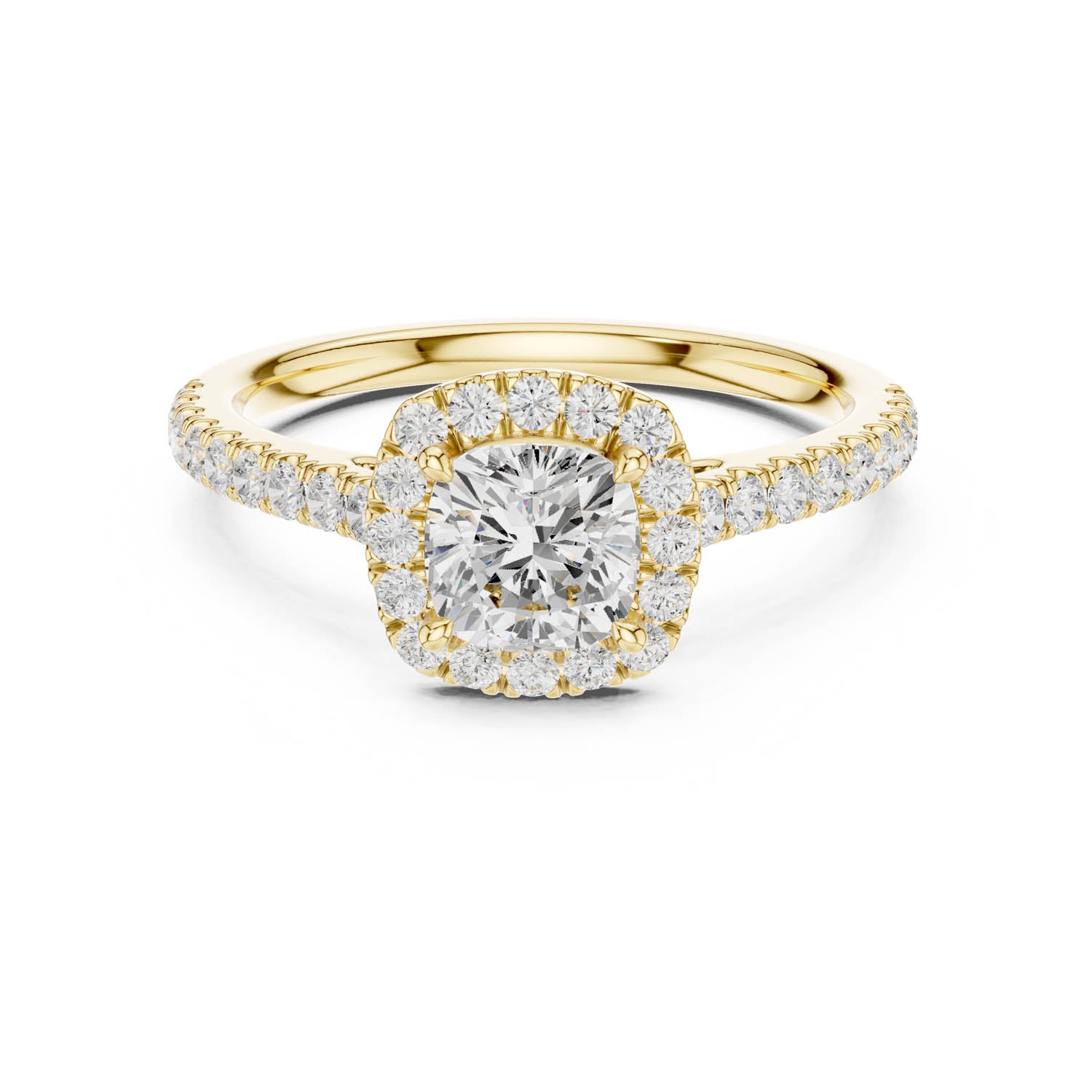 1.39 Ct. Cushion Cut Diamond Halo Engagement Ring (DYOR-113-CU) 5