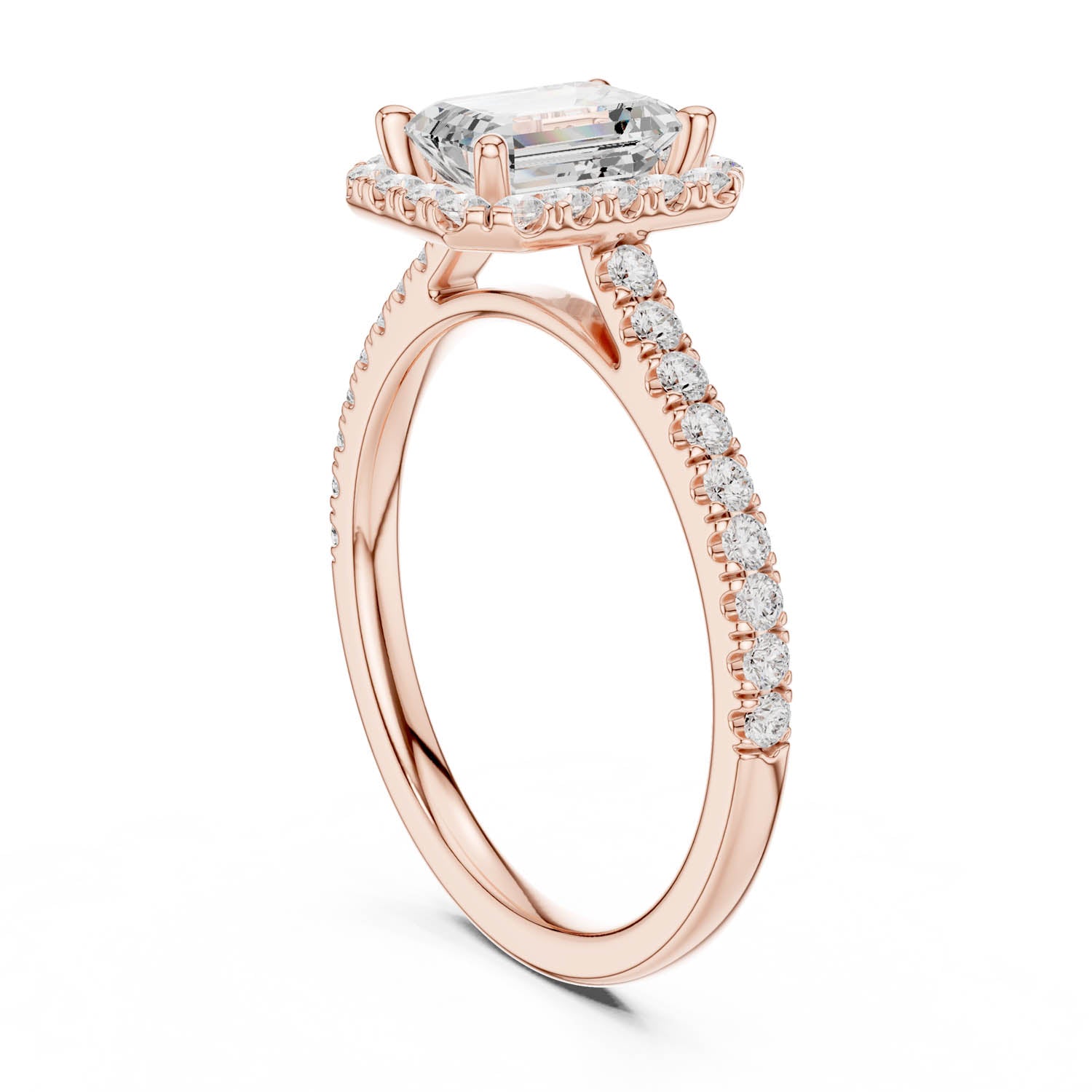 1.43 Ct. Emerald Cut Diamond Halo Engagement Ring (DYOR-113-EM) 6