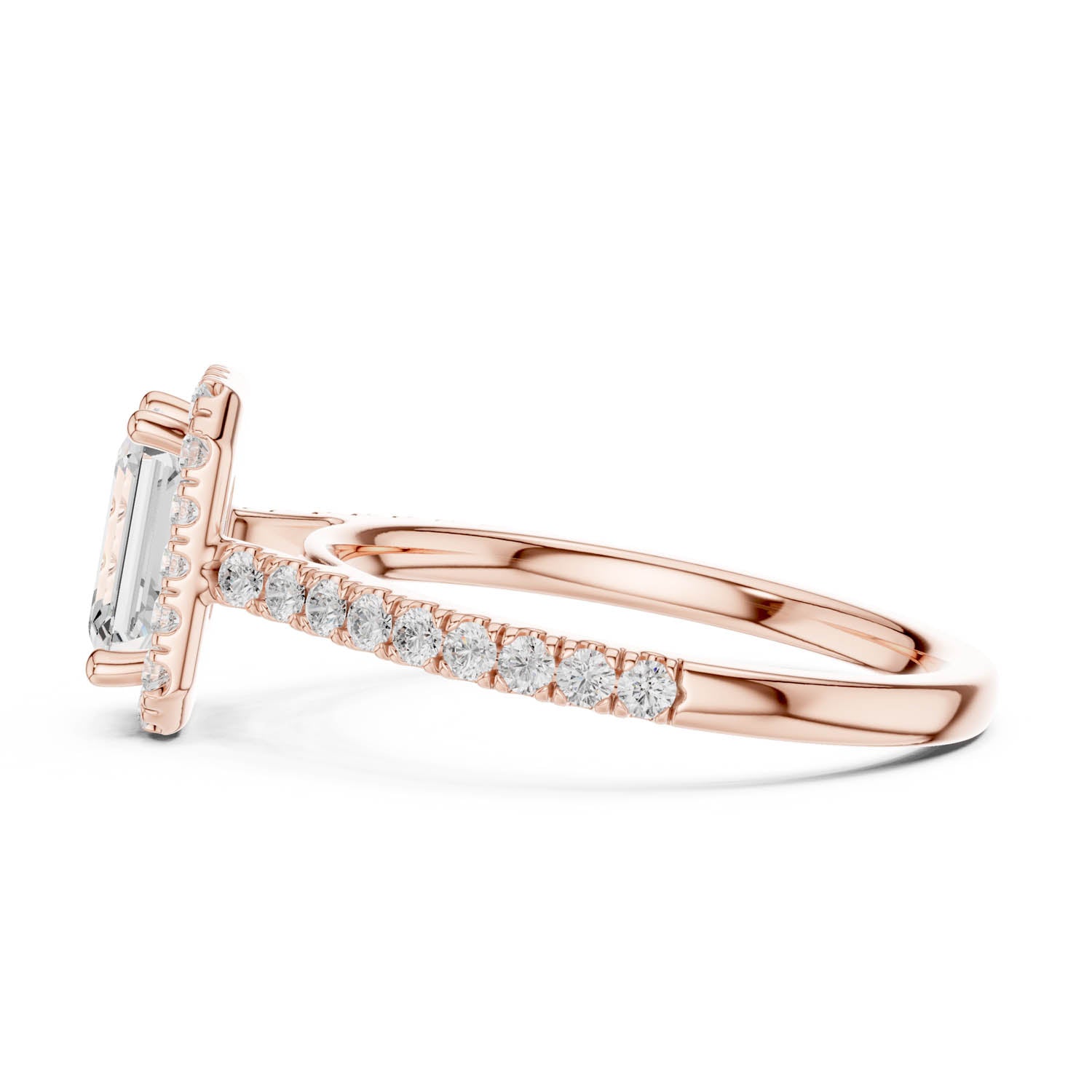 1.43 Ct. Emerald Cut Diamond Halo Engagement Ring (DYOR-113-EM) 3
