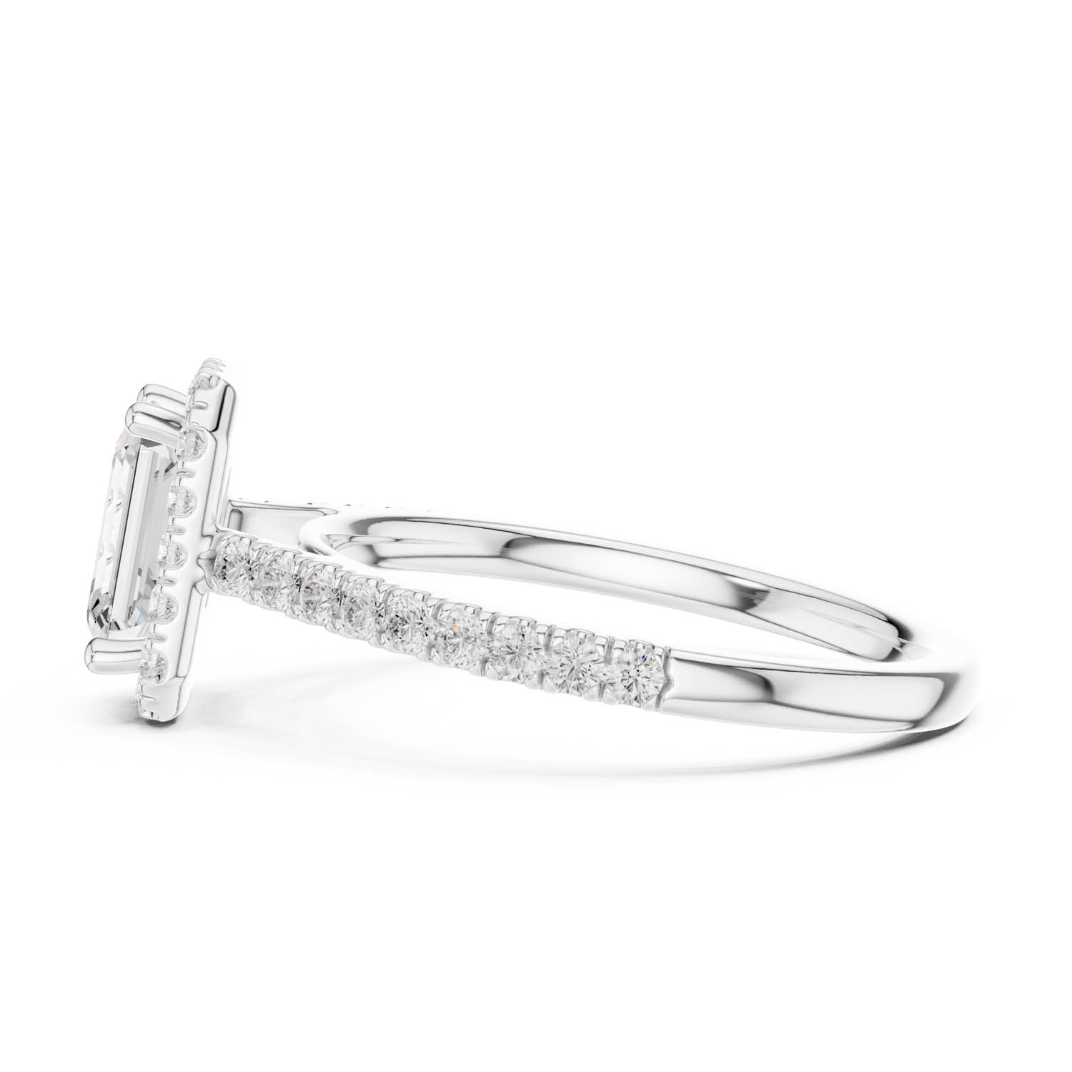 1.43 Ct. Emerald Cut Diamond Halo Engagement Ring (DYOR-113-EM) 7