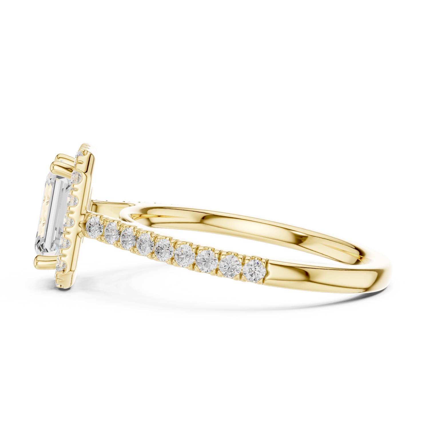 1.43 Ct. Emerald Cut Diamond Halo Engagement Ring (DYOR-113-EM) 11